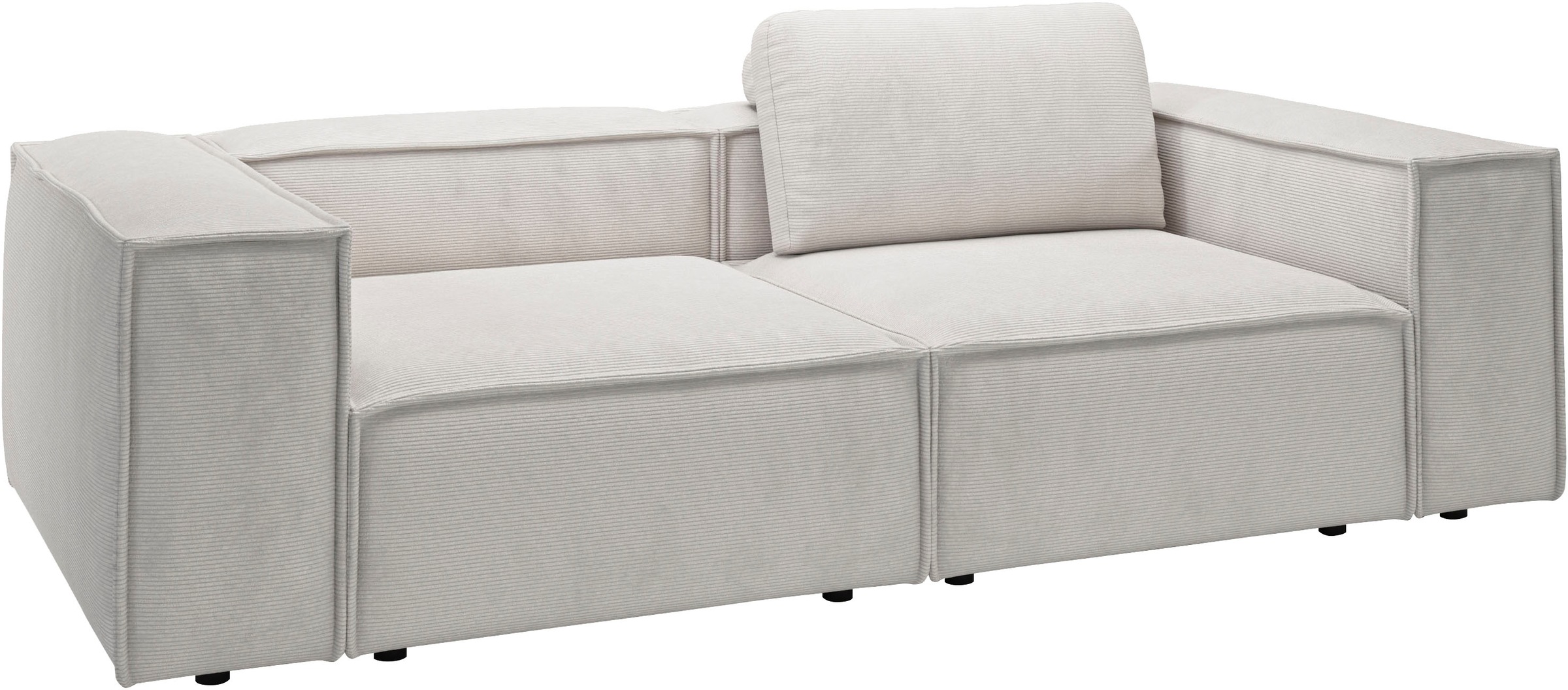 Places of Style 2-Sitzer »Watertown, modernes Sofa 246 cm breit, auch in Feincord«, stilvolles Sofa für 2 Personen mit extra breiter Sitzfläche