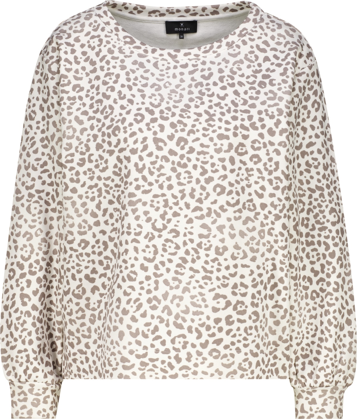 Monari Sweatshirt »Sweatshirt Leo allover«, Regular fit mit Leomuster
