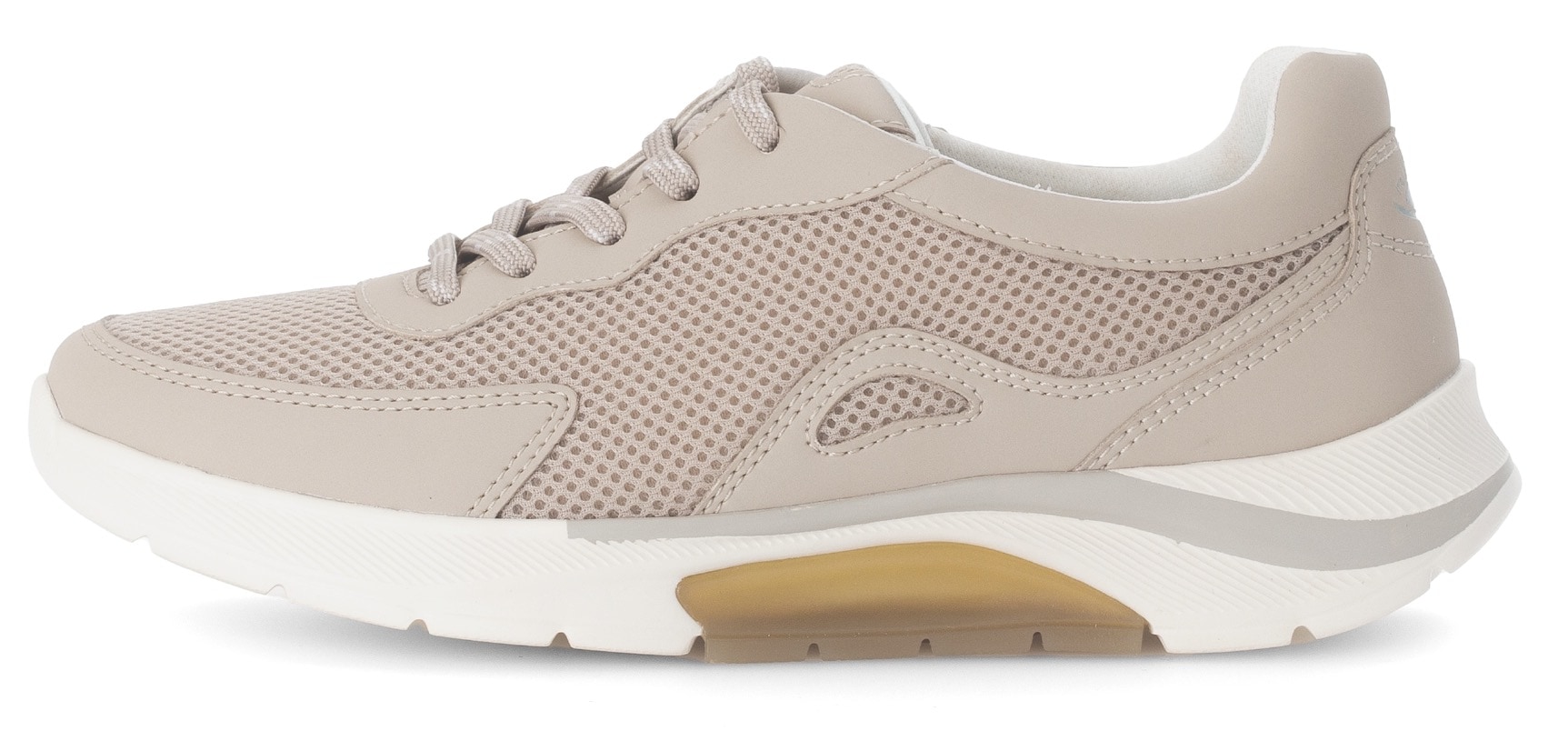 Gabor Rollingsoft Keilsneaker, Freizeitschuh, Halbschuh, Schnürschuh mit Wechselfußbett