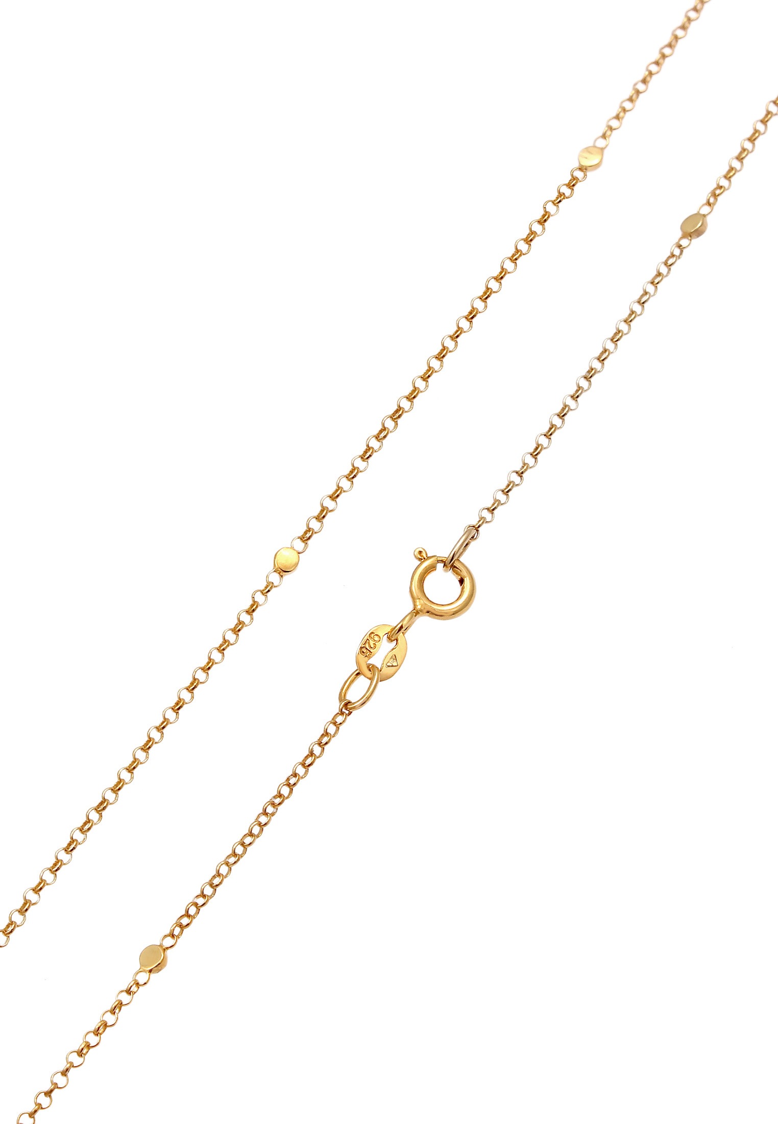 Elli Kette ohne Anhänger »Halskette Basic Erbskette Coin Plättchen 925 Silber«