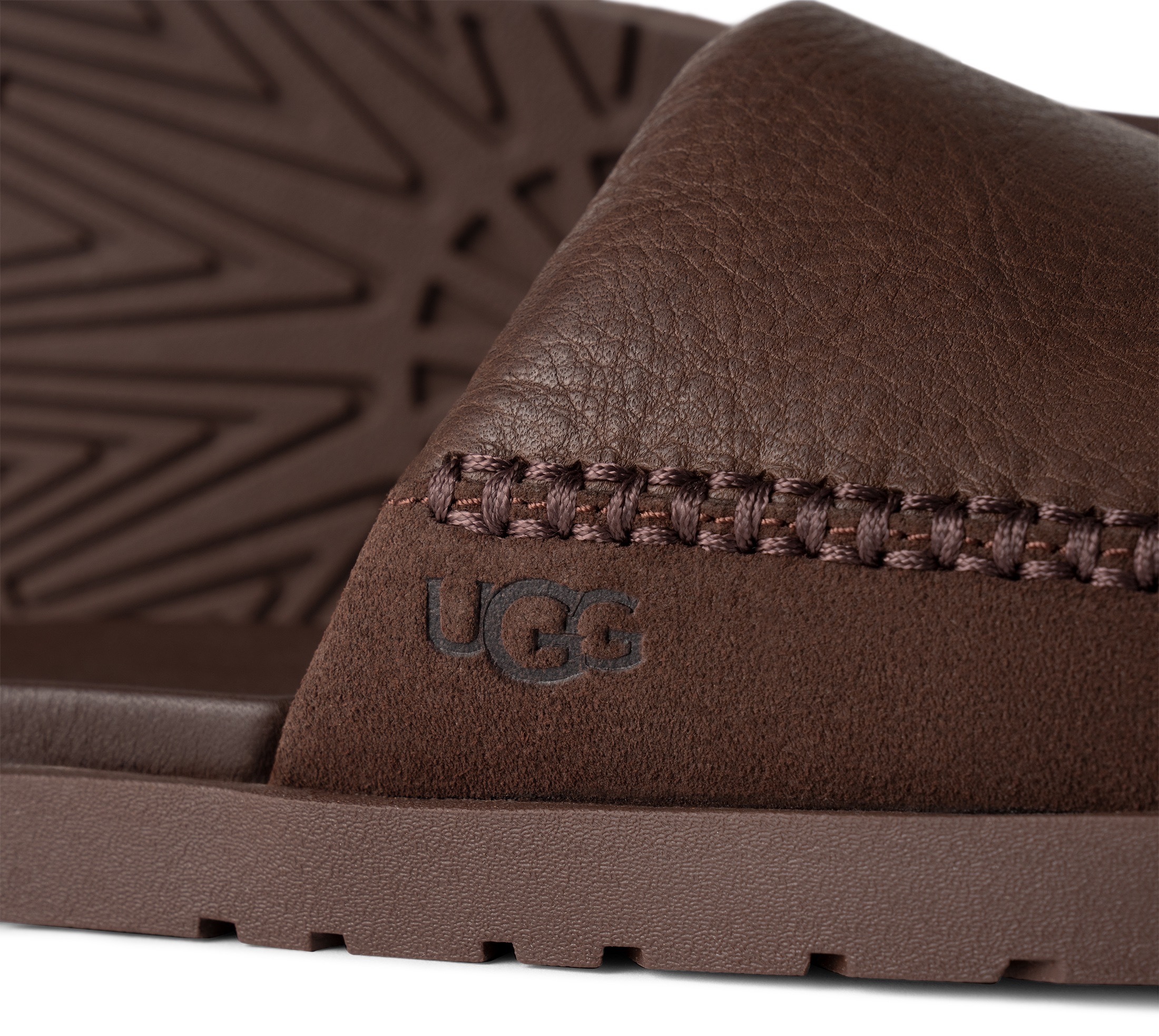 UGG Badepantolette »SEASIDE II SLIDE«  Strandschuh, Sandale mit seitlicher Ziersteppung