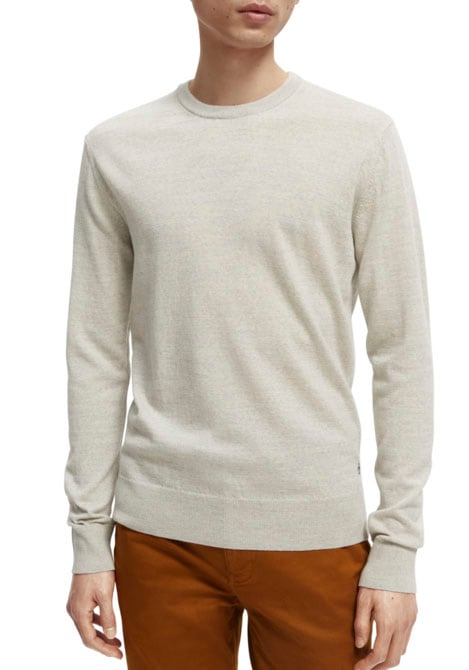 Scotch & Soda Wollpullover, Crewneck aus Merino Wolle