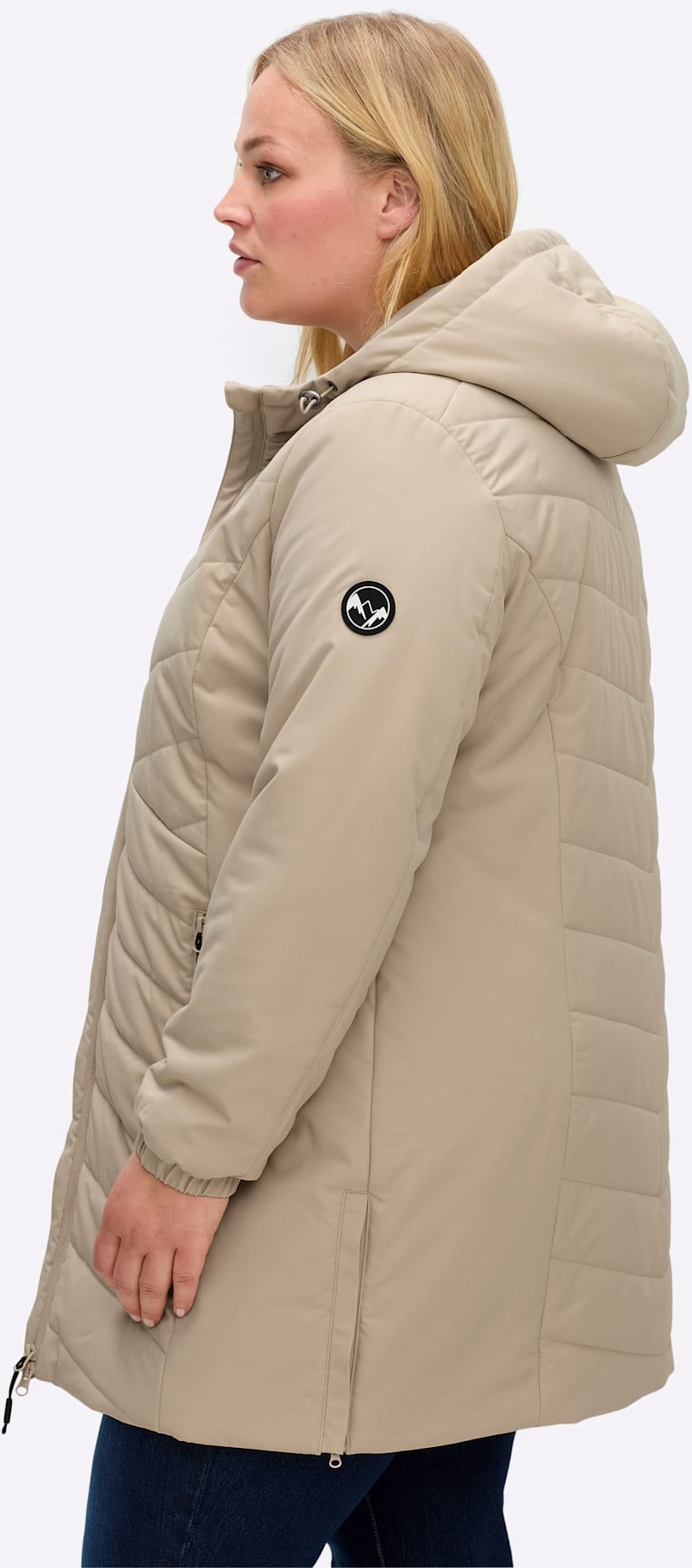 Sheego Steppjacke mit Kapuze