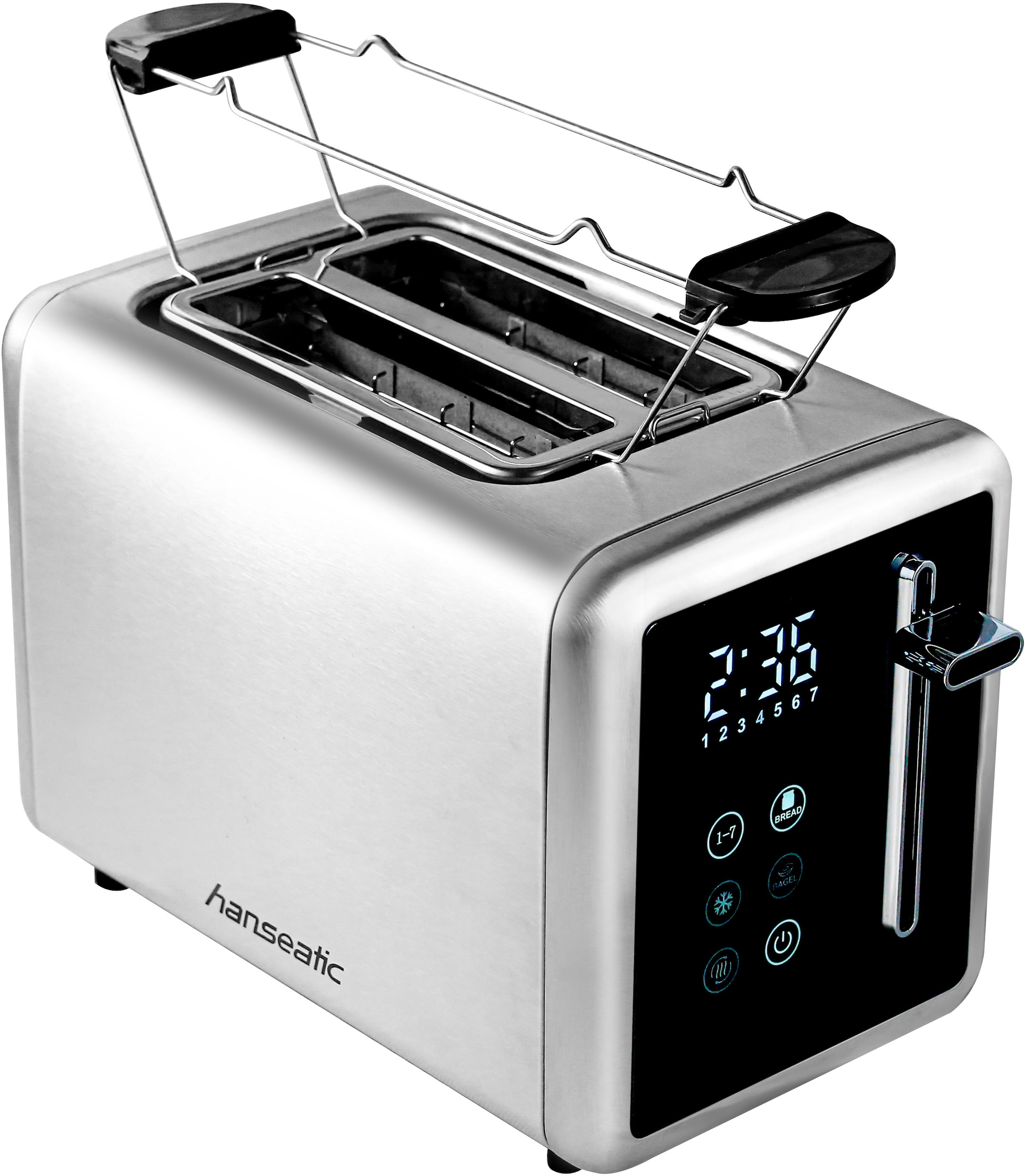 Hanseatic Toaster »HT9007BD«, 2 kurze Schlitze, 900 W