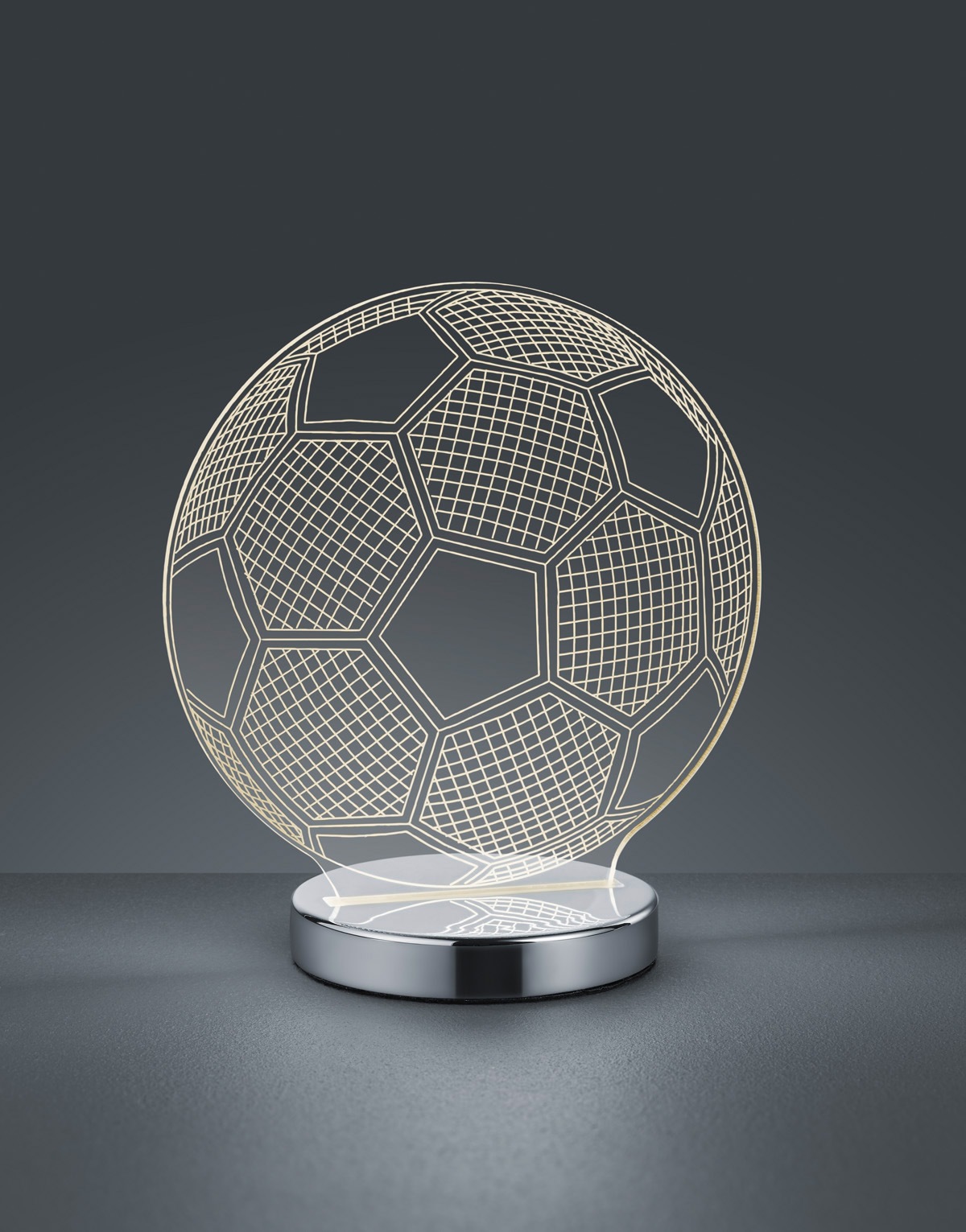 REALITY Leuchten LED Tischleuchte »Ball«, 1 flammig, Leuchtmittel LED-Board | LED fest integriert, Tischlampe in Fussball-Optik, Lichtfarbe wechselbar 3000 bis 5000 K