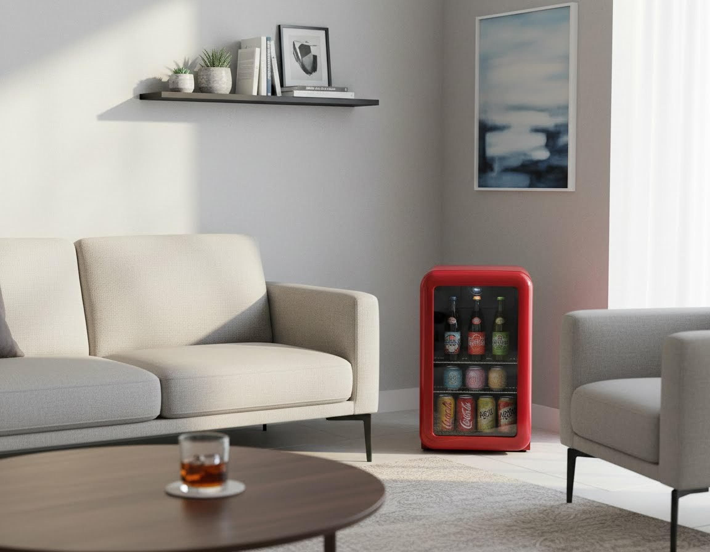 Hanseatic Getränkekühlschrank »HBC68ERRH« 68 cm hoch 44 cm breit