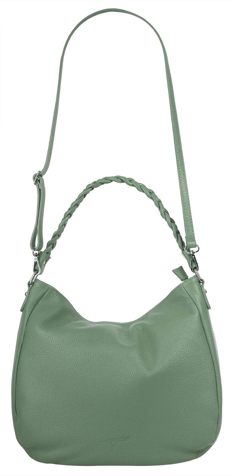 Samantha Look Henkeltasche, echt Leder, Made in Italy