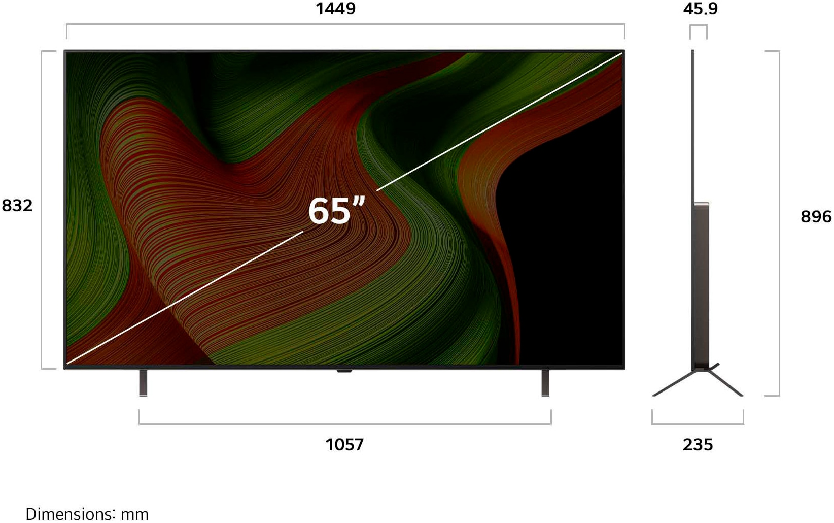 LG OLED-Fernseher »OLED65B59LA«, 4K Ultra HD, Smart-TV