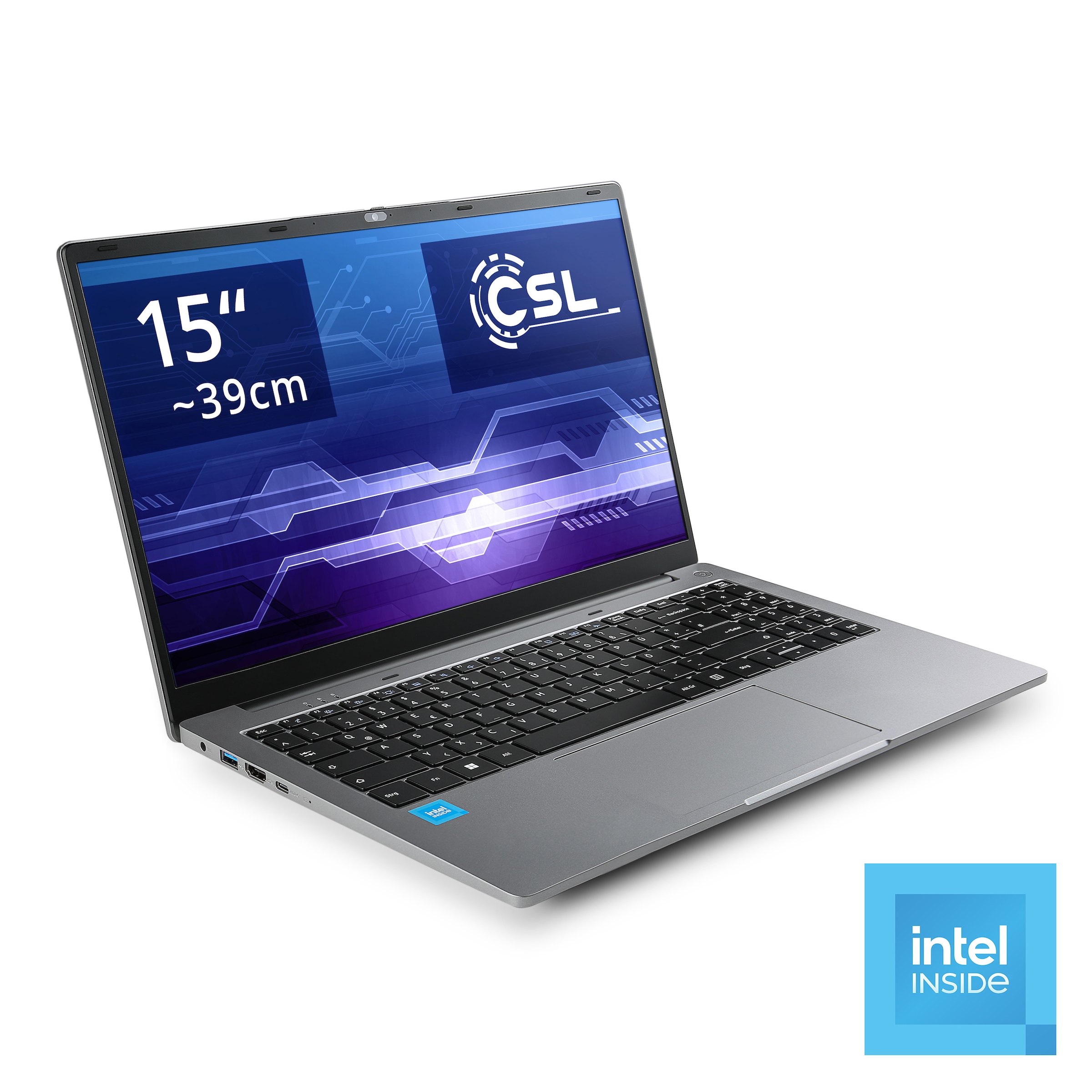 CSL Notebook "REvolve C15 v4 Windows 11" 39,6 cm / 15,6 ″ Intel N-Reihe UHD Graphics 2.000 GB SSD