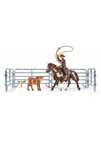 Schleich® Spielfigur »Farm World, Team Roping mit Cowboy (41418)« kaufen