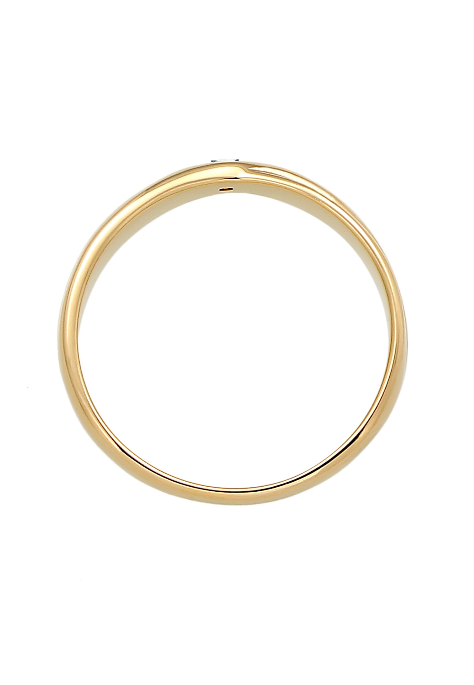 Elli DIAMONDS Verlobungsring »Ring Diamant Weiß Brillantschliff (0.03 ct) 585 Gelbgold«