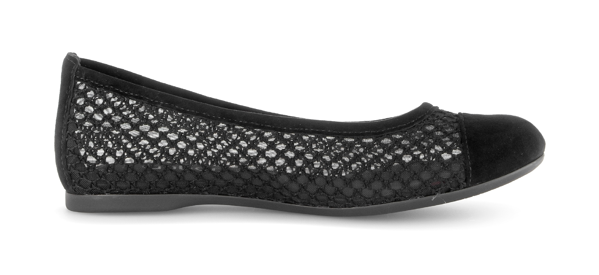 Gabor Ballerina  Frühlingsschuh, Schlupfschuh in sommerlicher Häkeloptik