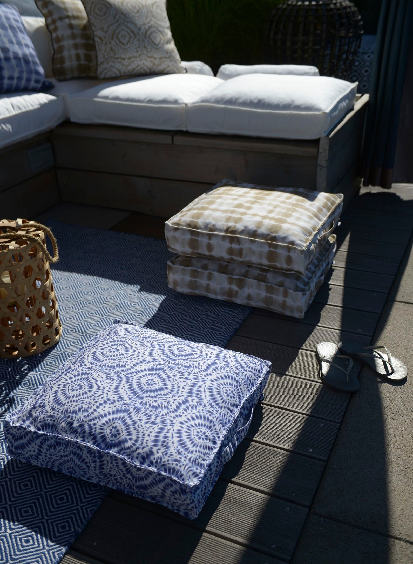 H.O.C.K. Palettenkissen »Badu Batik Midnight Outdoor«, Matratzenkissen