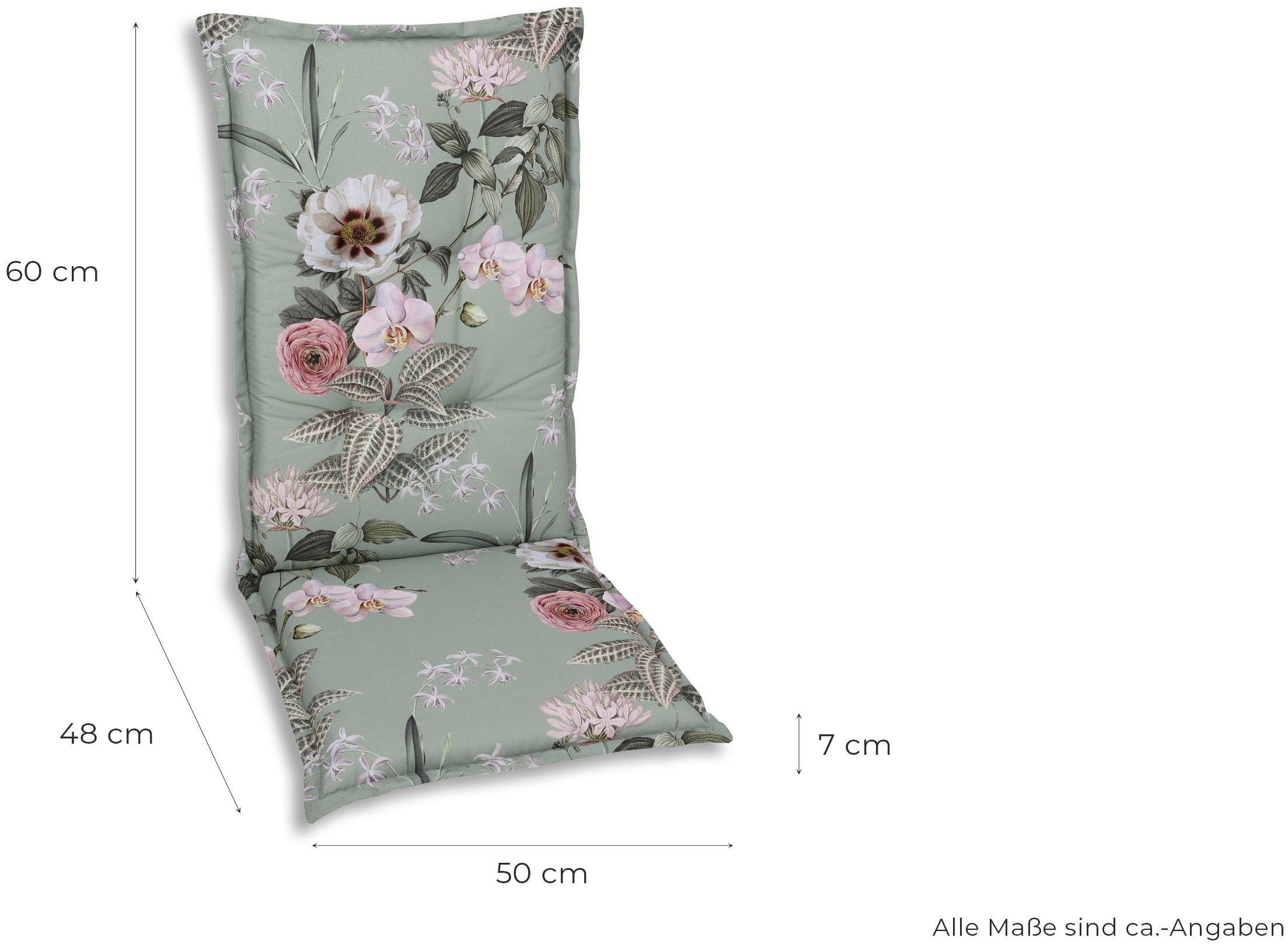 GO-DE Sesselauflage 118x50 cm