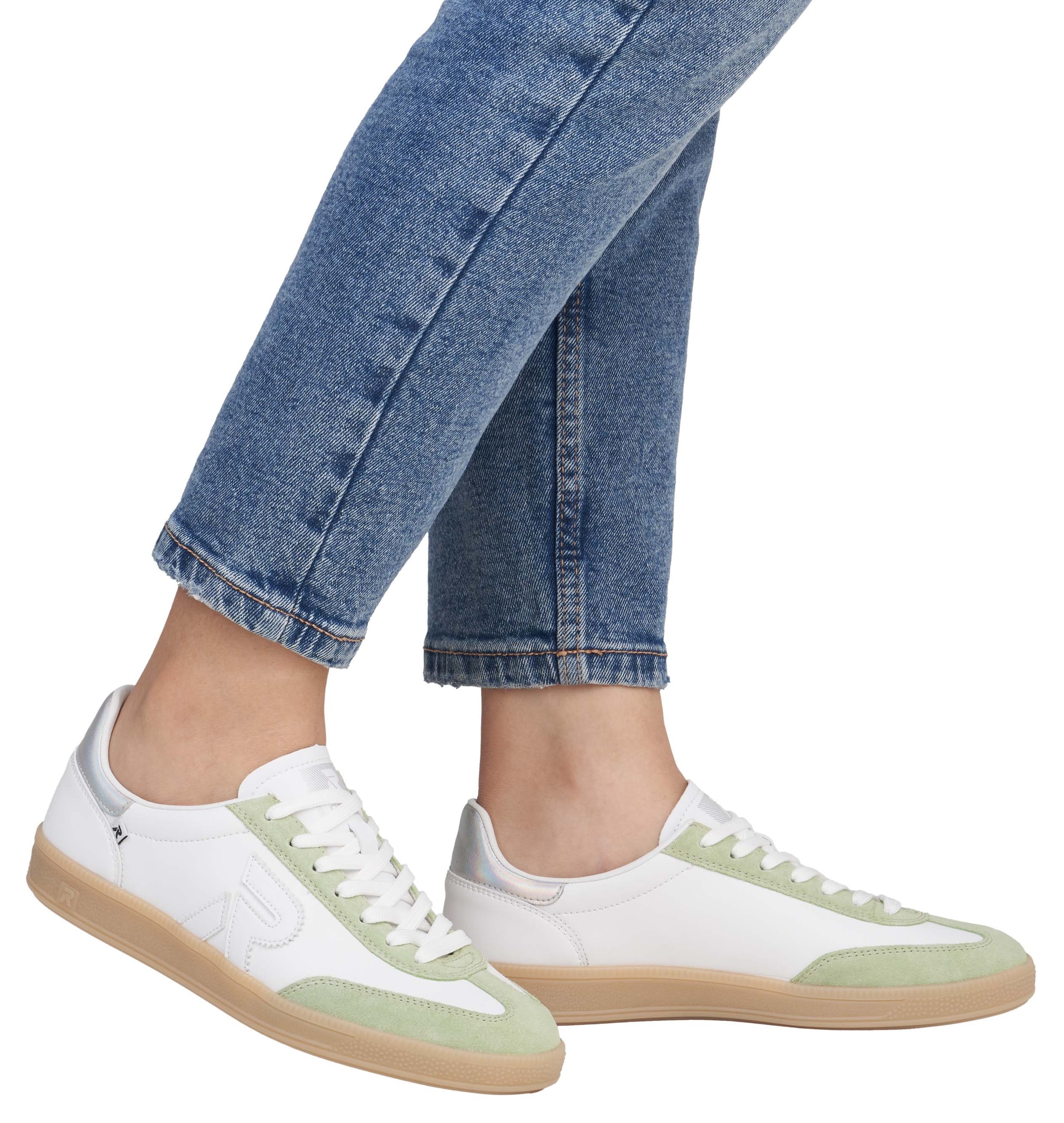 RIEKER Sport Sneaker »San Diego Swing2GO«, Retro-Sneaker, Freizeitschuh, Halbschuh mit herausnehmbarem Fußbett