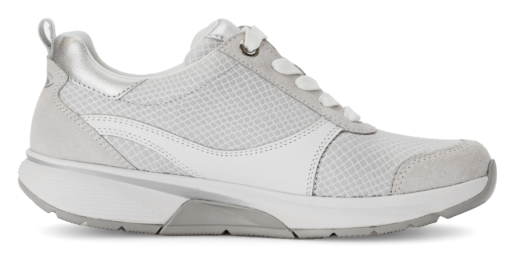 Gabor Rollingsoft Keilsneaker, Freizeitschuh, Halbschuh, Schnürschuh mit Wechselfußbett