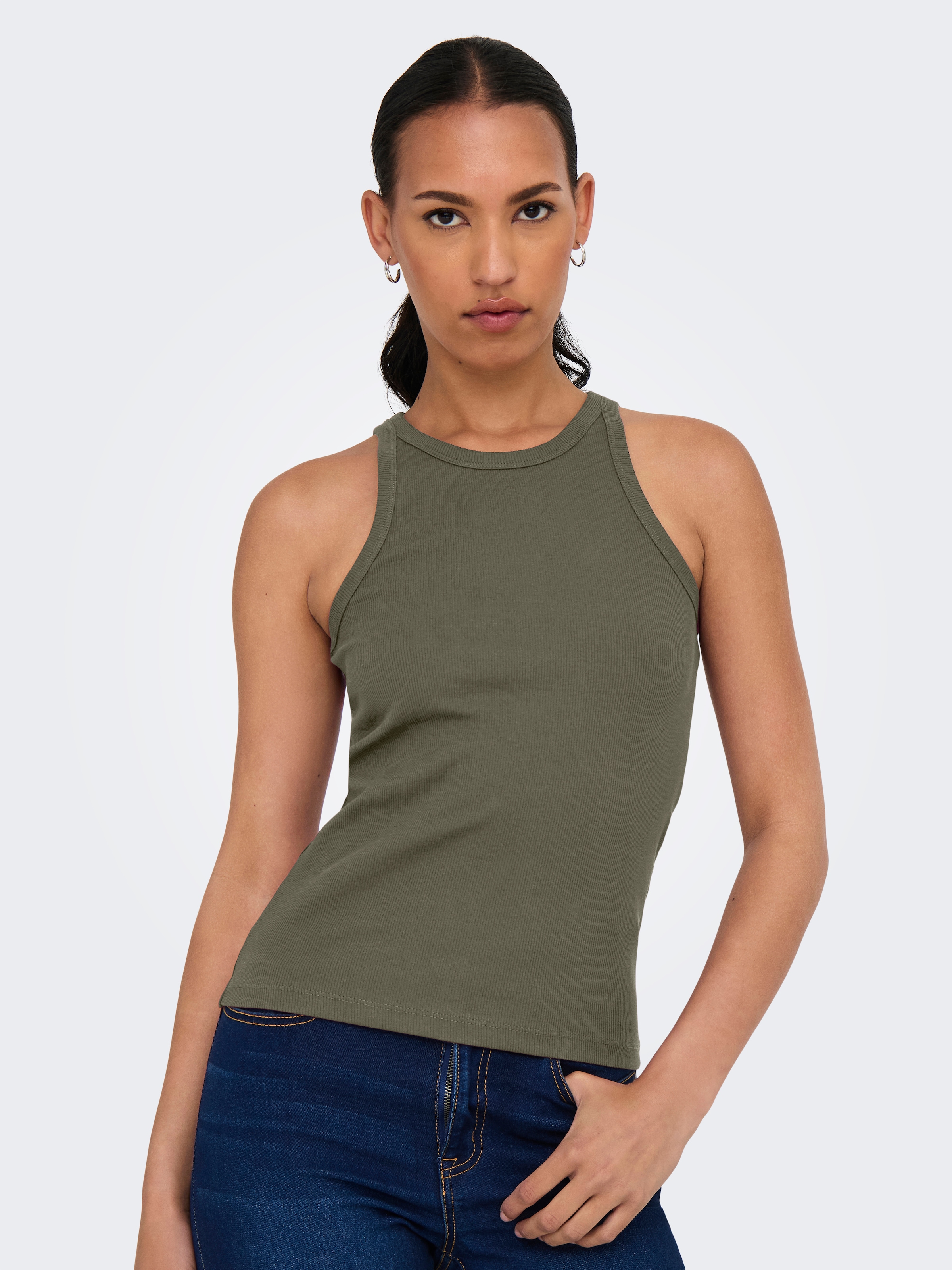 ONLY Tanktop »ONLLINDSAY TANK TOP 2 PACK« Packung, 2 tlg. Baumwollmischung