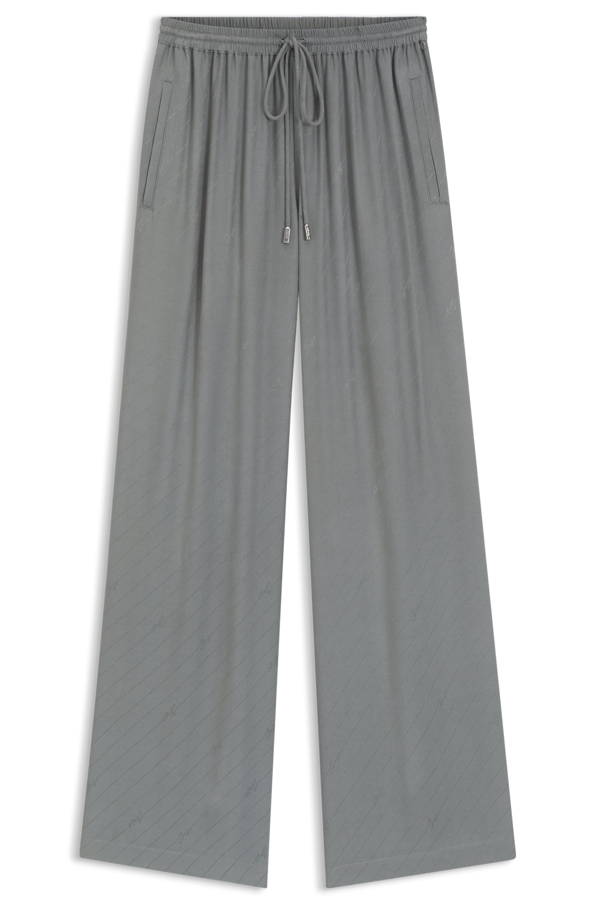 BOSS ORANGE Stoffhose »Tane Premium Damenmode«, mit Logo-Jacquard