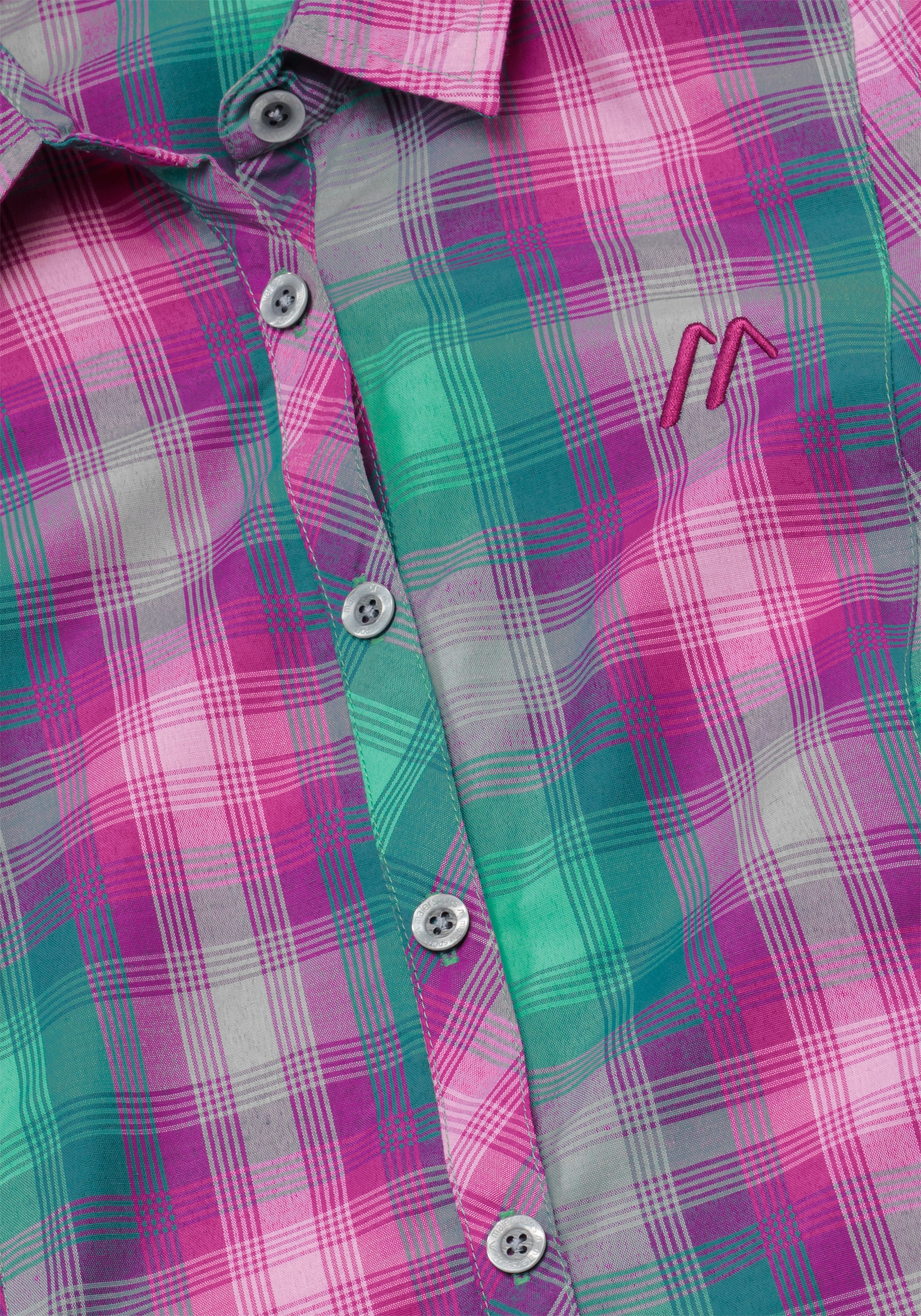 Maier Sports Funktionsbluse »Paloma« ärmellose Damen Bluse, sommerliches Blusen-Shirt, Karobluse, Reg. Fit