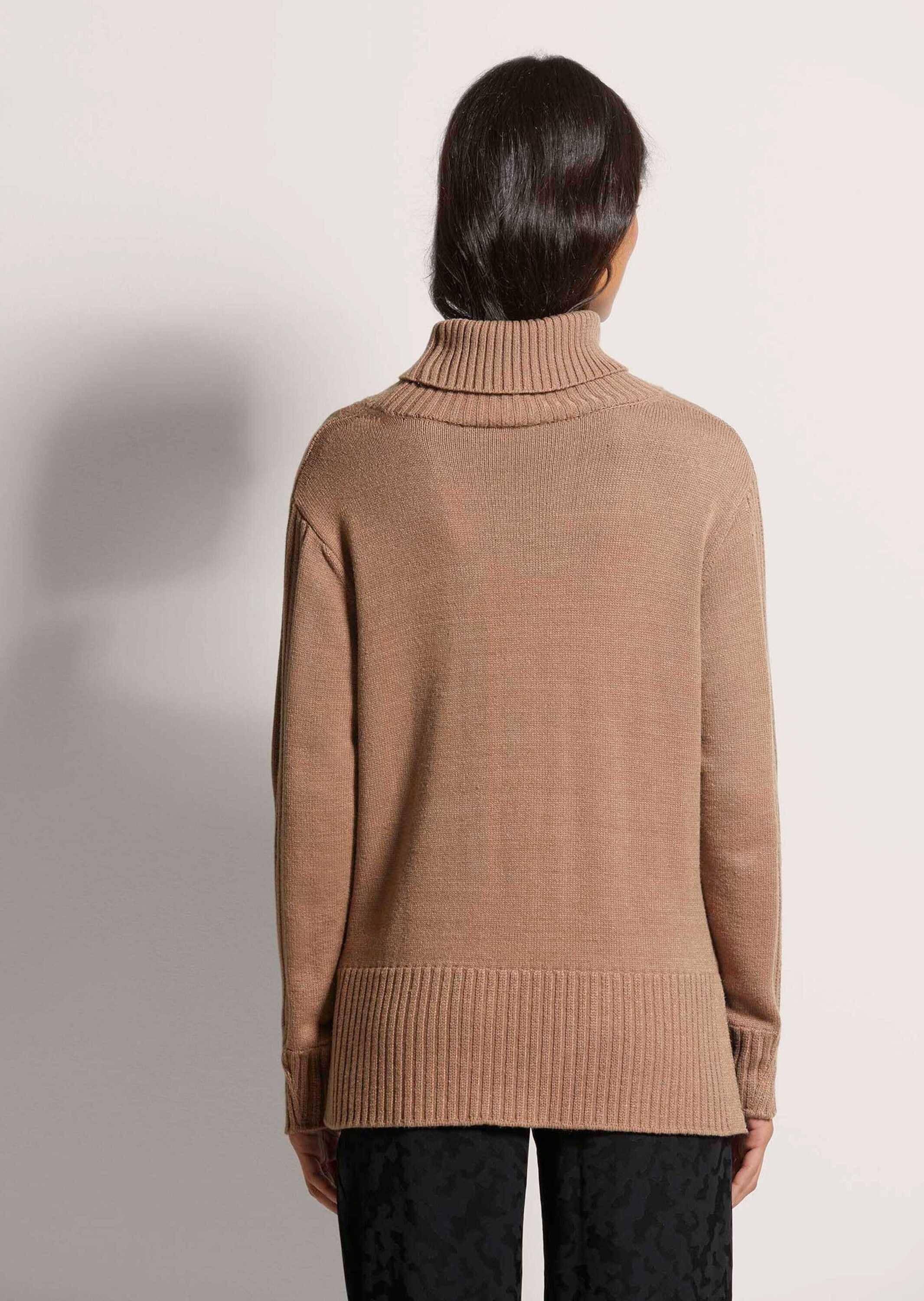 MADELEINE Longpullover »Pullover Rollkragen-Pullover mit Tasche«