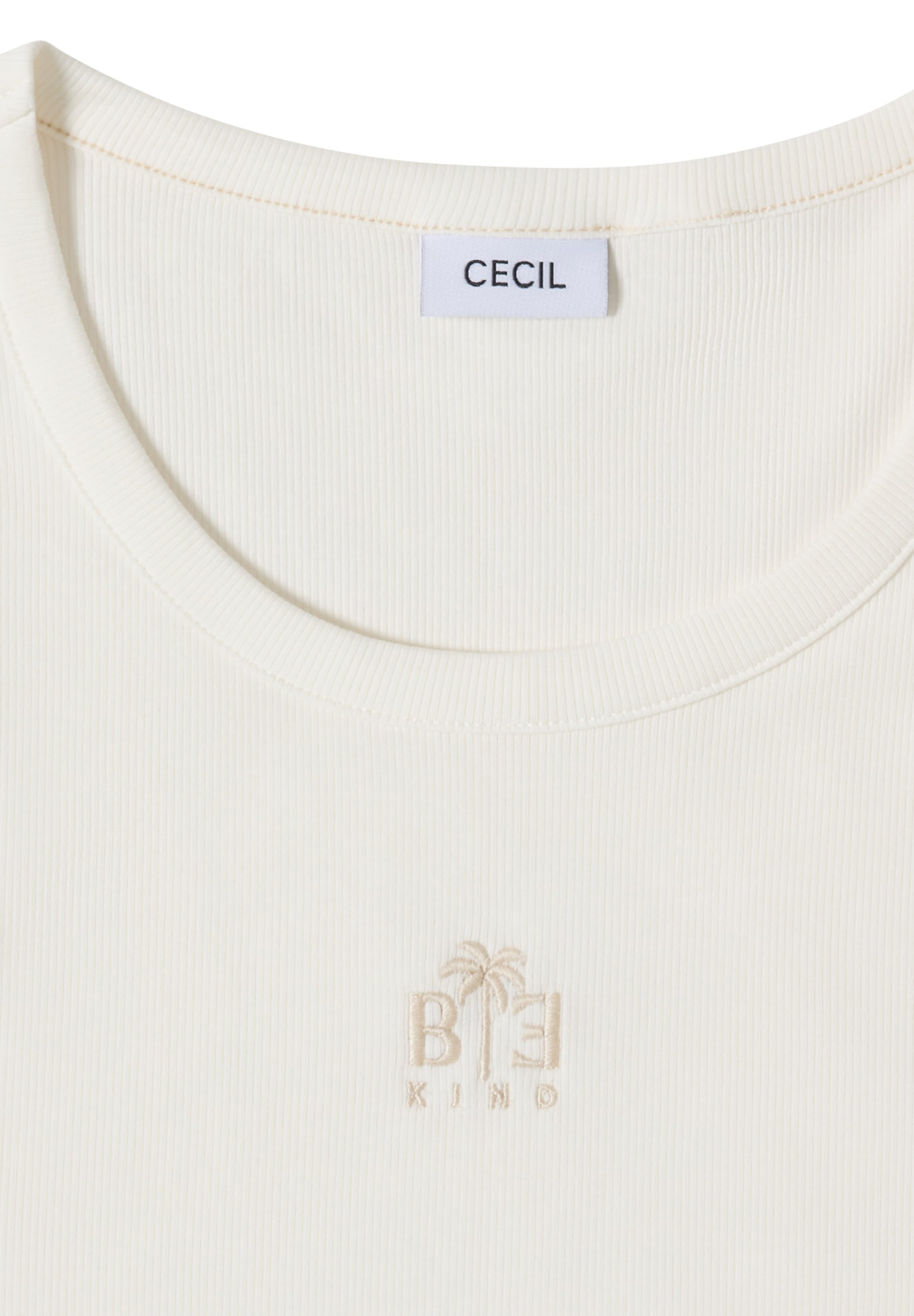 Cecil Trägertop mit Rundhals und Embroidery-Detail