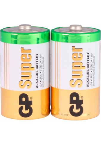 GP Batteries Batterie »Super Alkaline D«, LR20, 1,5 V, (Set, 2 St.) kaufen