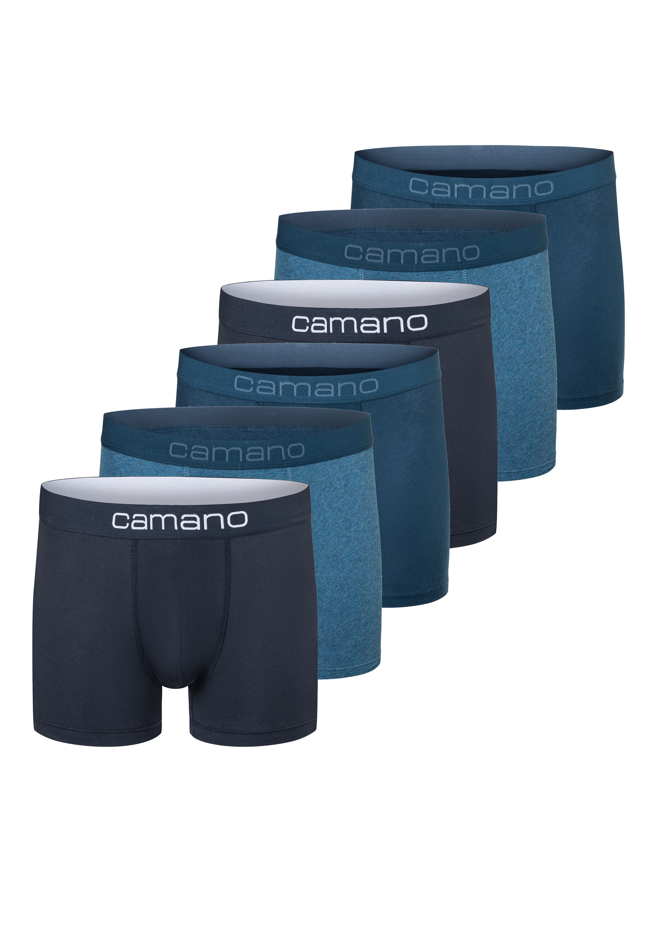Camano Boxershorts, (6er Pack), mit Stretch-Logobund