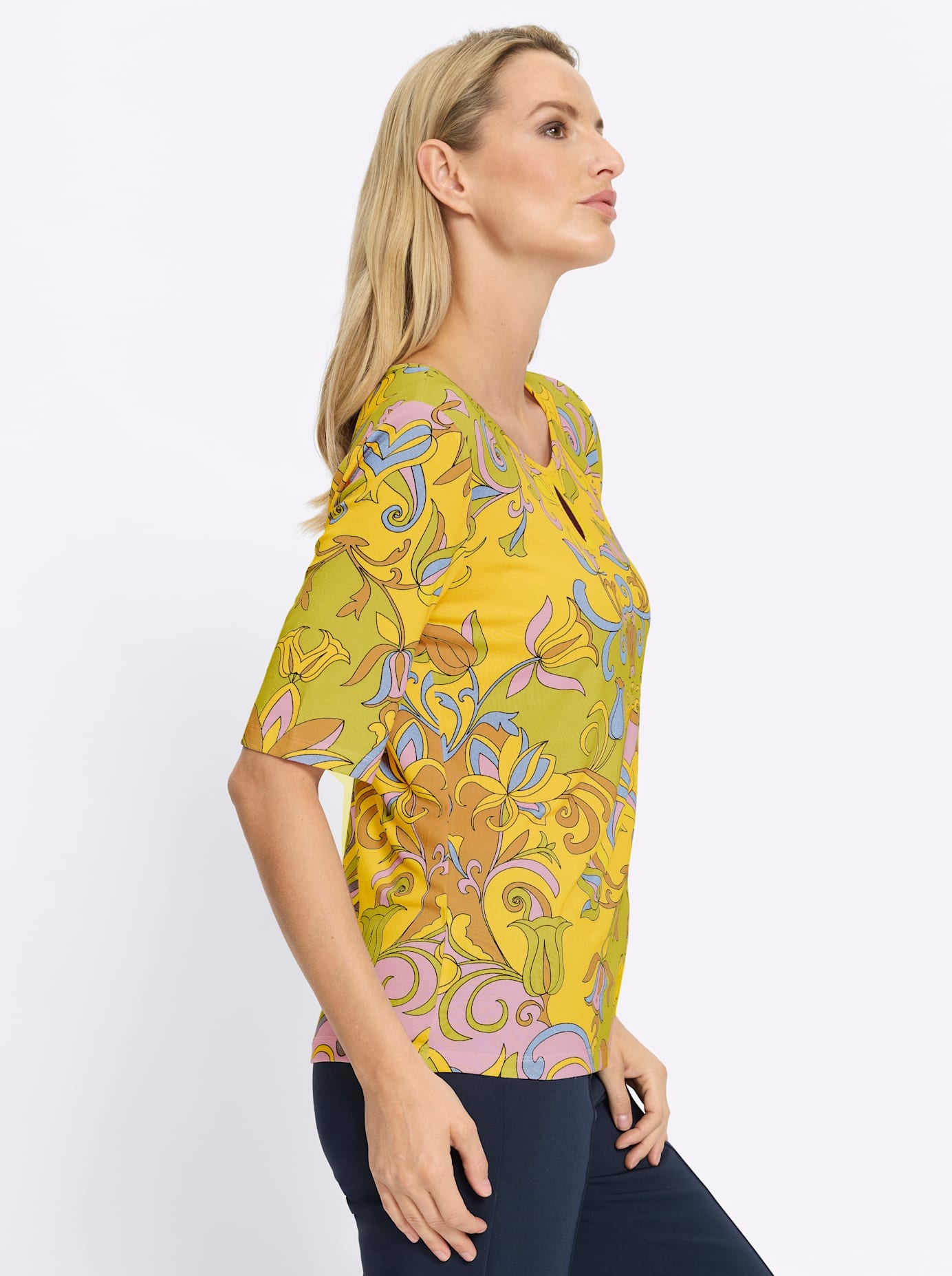 heine Rundhalsshirt »Druck-Shirt« 1 tlg.