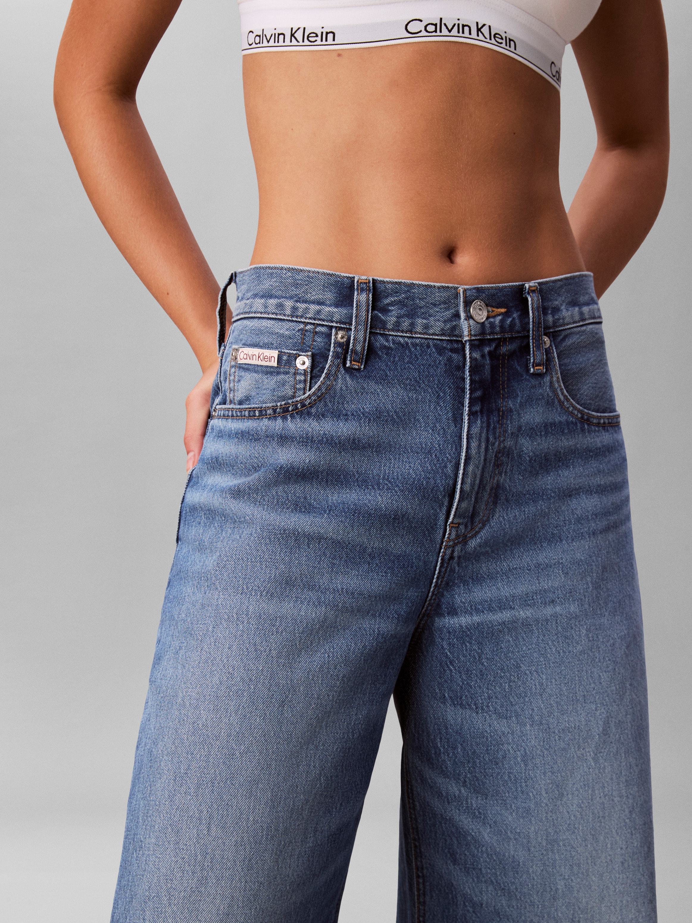 Calvin Klein Jeans Weite Jeans Wide-leg-Passform