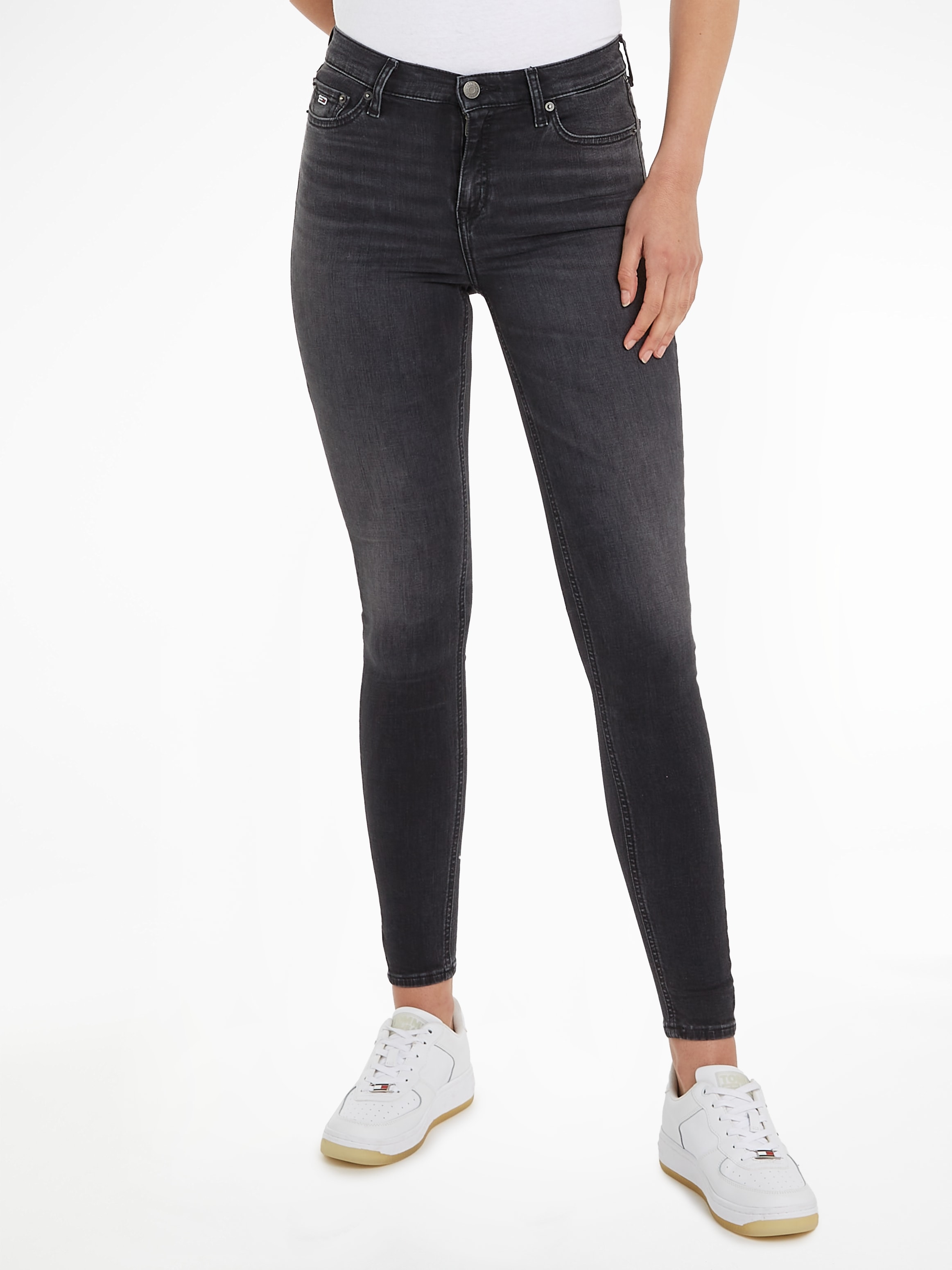 Tommy Jeans Jeans Ledermarkenlabel mit OTTO Bequeme »Nora«, bei kaufen