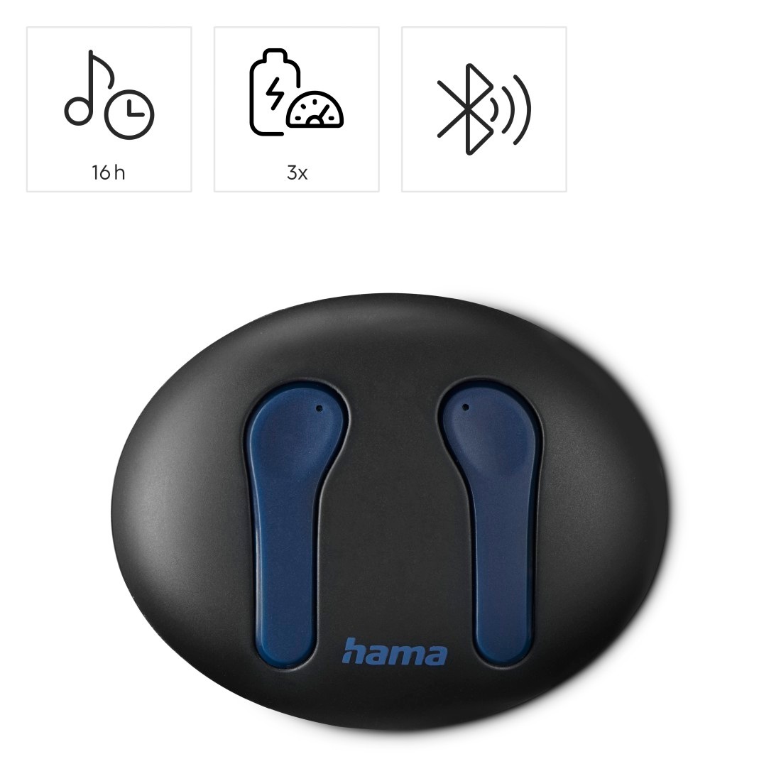 Hama  »Bluetooth-Kopfhörer In-Ear (Wireless Charging, 16 h Akku, ENC)«