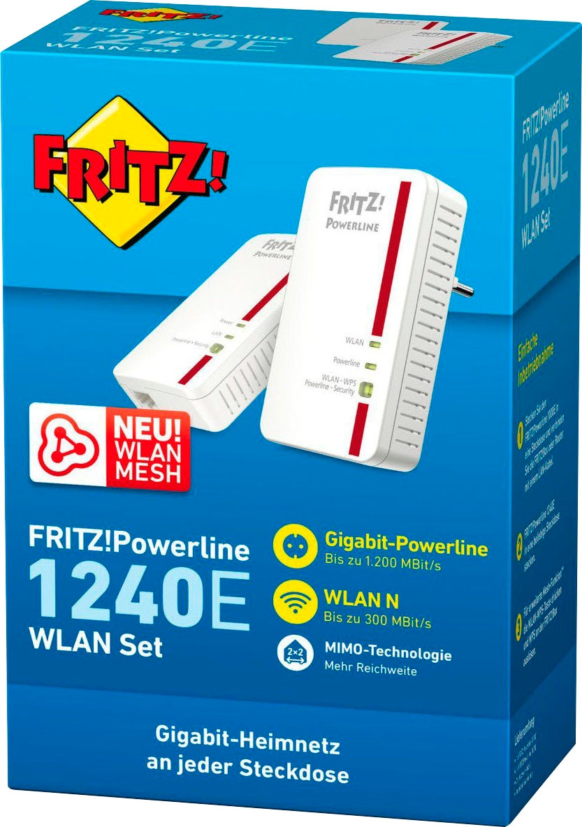 AVM Netzwerk-Adapter »FRITZ!Powerline 1240E WLAN Set«