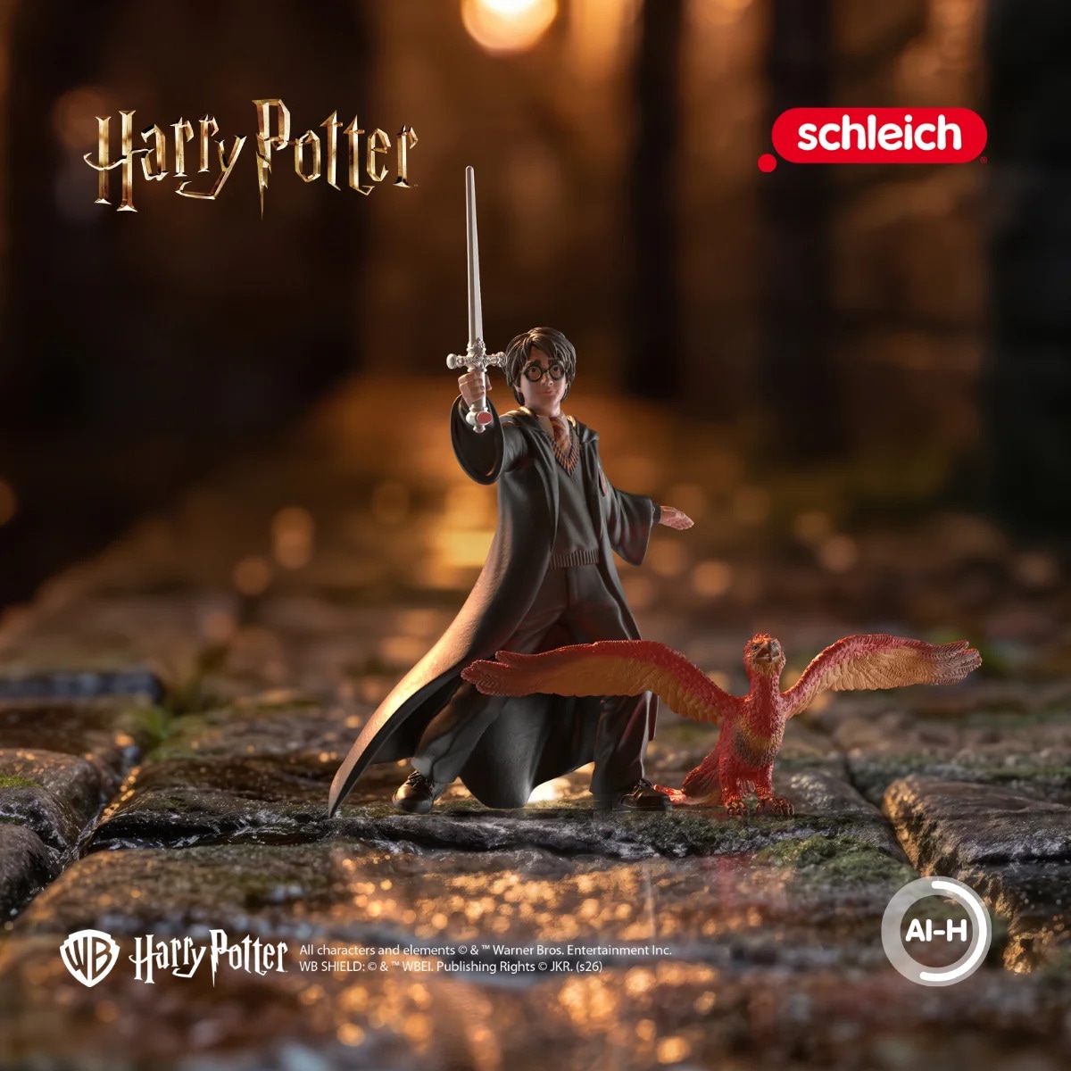 Schleich® Spielfigur »HARRY POTTER™ , Harry & Fawkes™ mit Schwert (14994)«