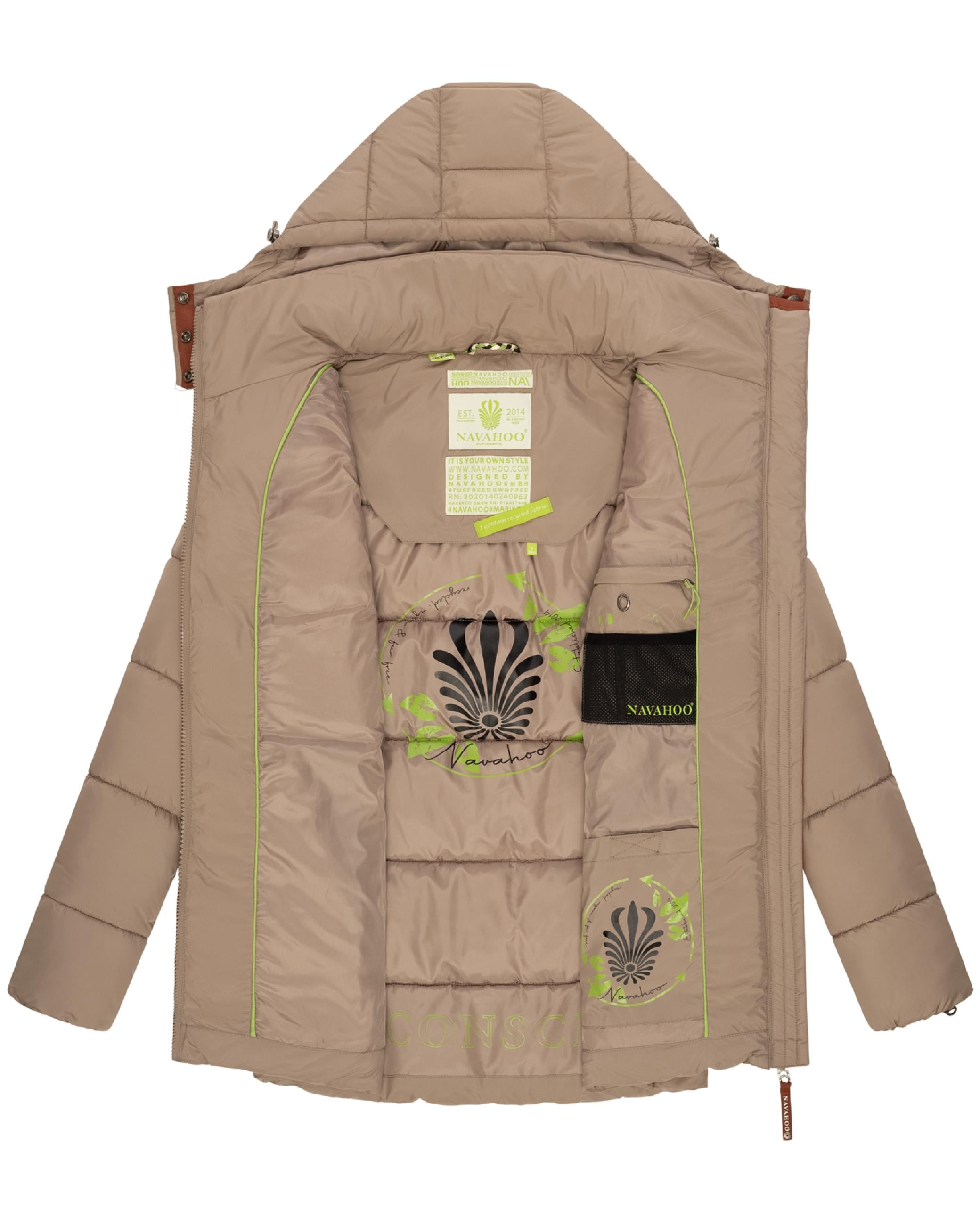 Navahoo Winterjacke »Winterjacke Wattewölkchen«, mit Kapuze