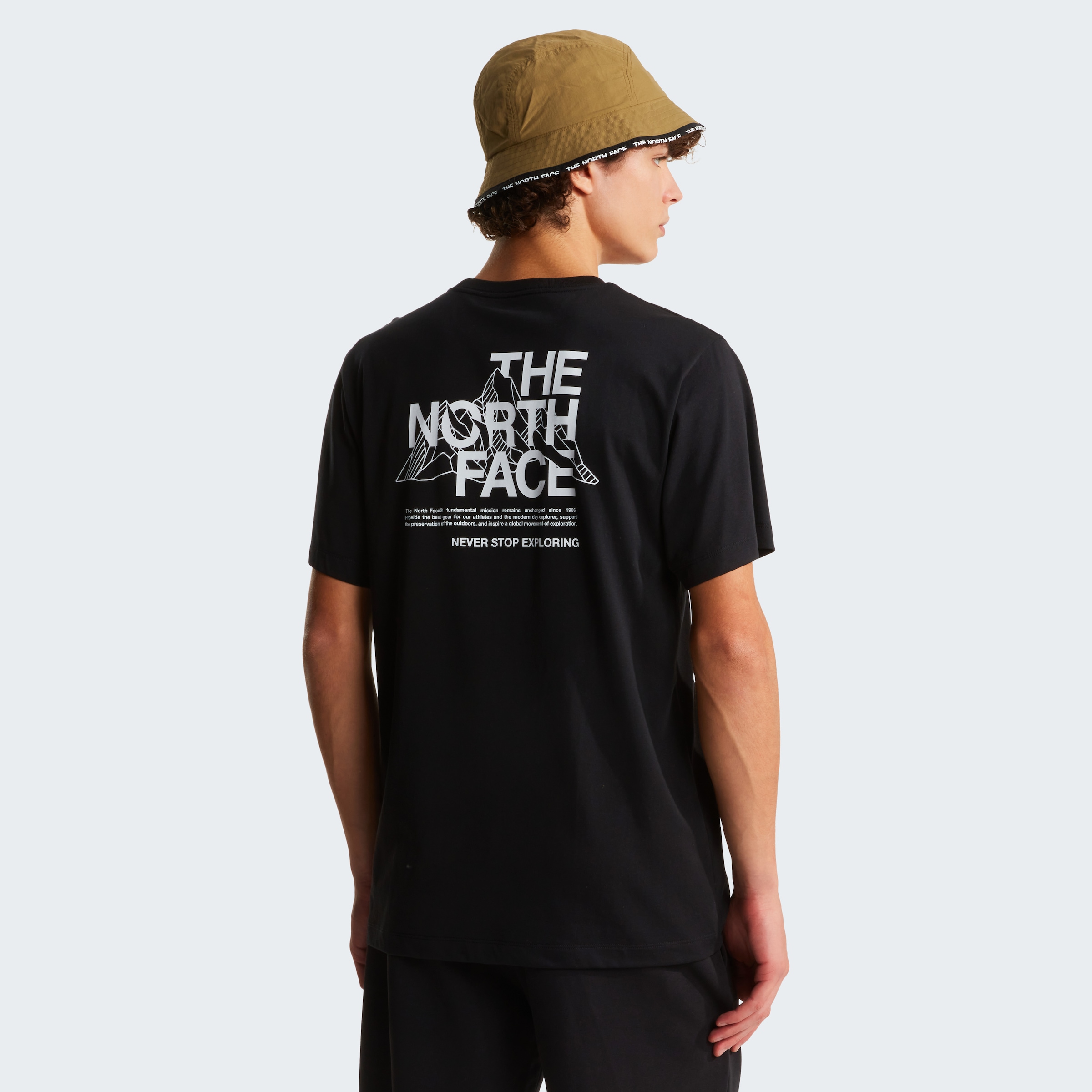The North Face T-Shirt »M MOUNTAIN SKETCH  REGULAR SHORT SLEEVE TEE-GRAPHIC« sportlicher Stil, für aktive Erwachsene, für Sport- und Outdoormode