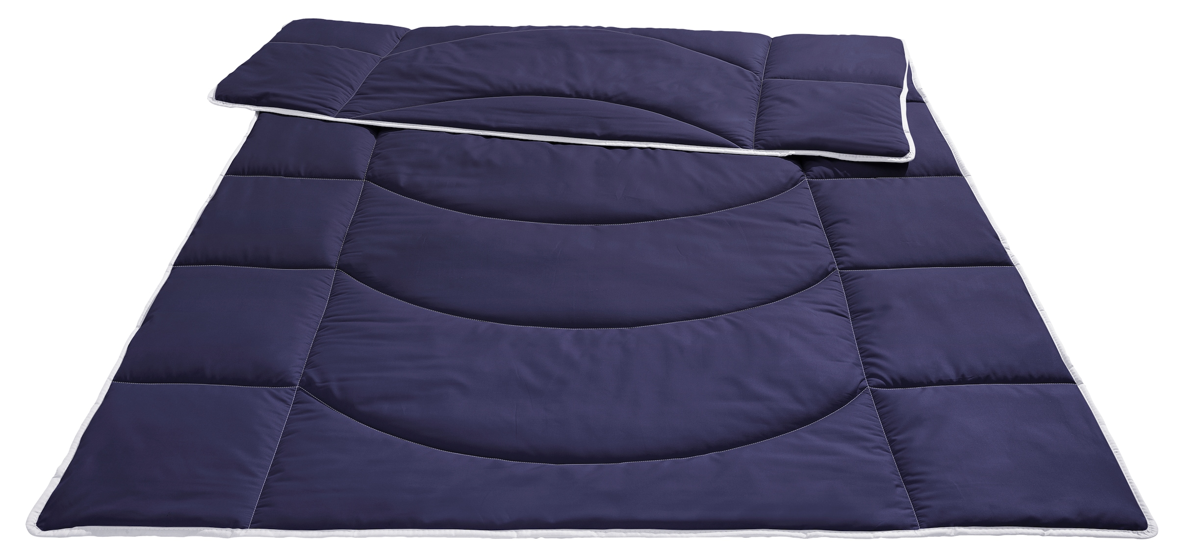 my home Steppbett + Kopfkissen »Microlux, Bettdecke 135x200 cm, 155x220 cm«, (Spar-Set, 1x Bettdecke und 1x Kopfkissen), Set mit Kissen 40x80 cm, 80x80 cm, Sommer, Herbst, Winter in 4 Farben