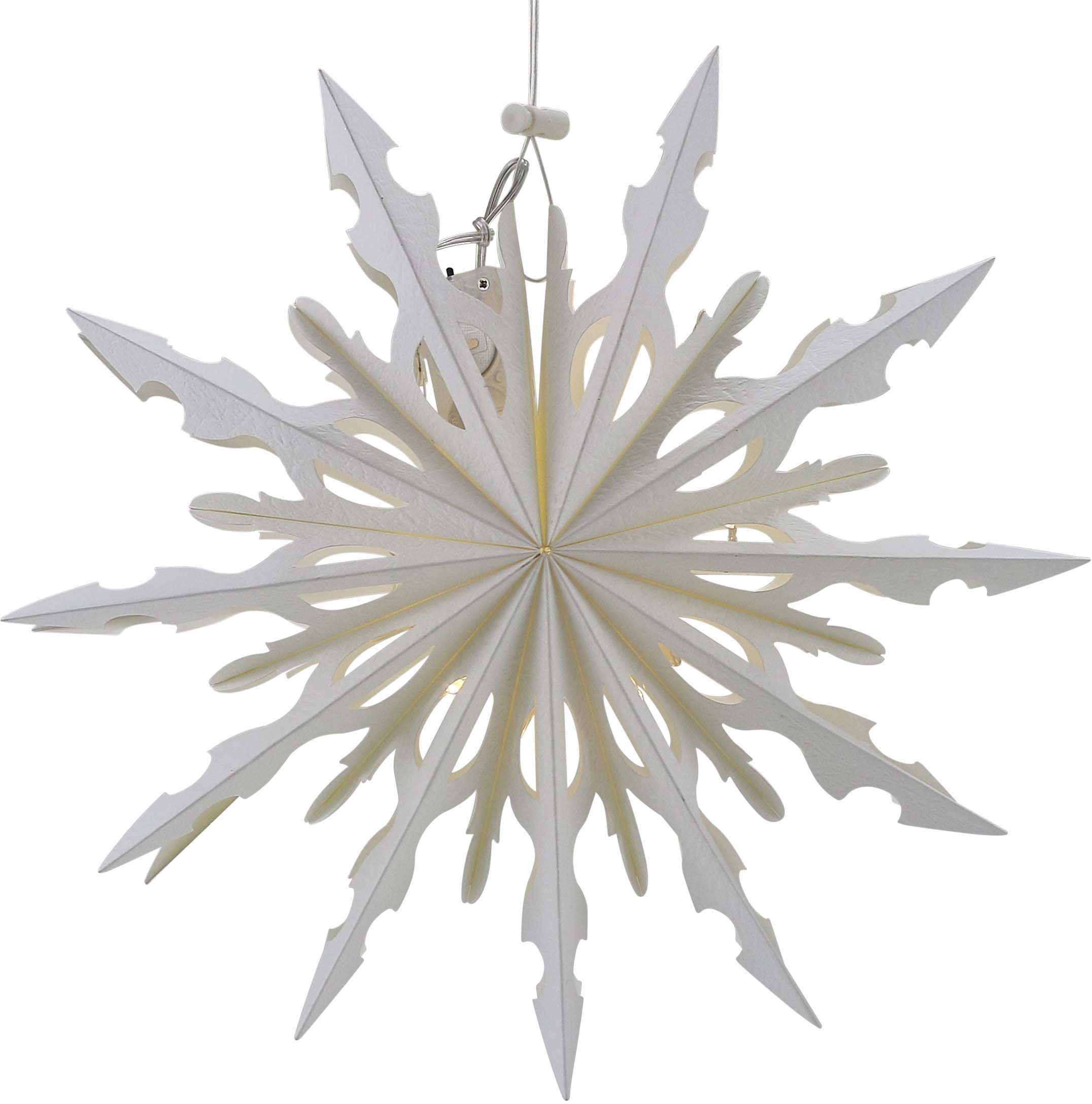 AM Design Dekostern »Weihnachtsstern, Weihnachtsdeko«, (1 St.), Papierstern, LED Stern, batteriebetrieben, Ø 40 cm