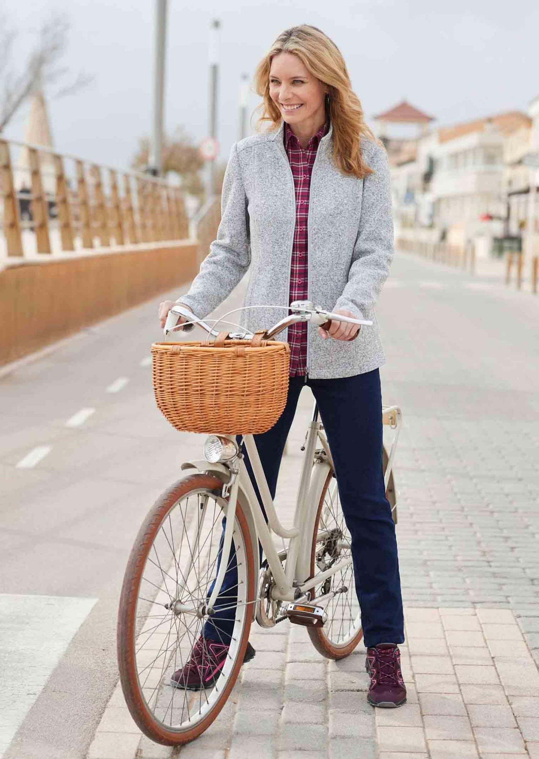 GOLDNER Fleecejacke »Kuschelweiche Strickfleece-Jacke« Kuschelweiche Innenseite