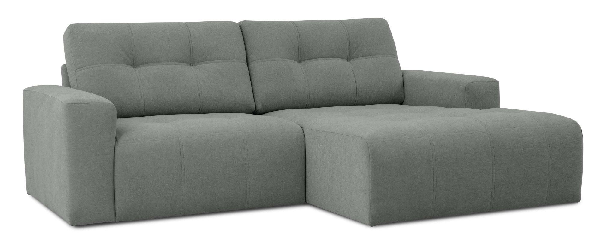 Home affaire Ecksofa »Turnon, Lounge-sofa, Breite 221 cm«, Chenille, mit Knopf- und Doppelsteppung, elegantes Aussehen