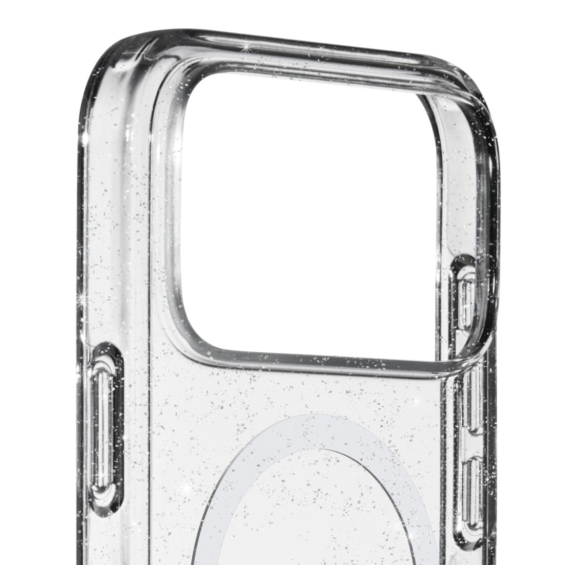 White Diamonds Smartphone-Hülle »Cover "Mag Glitter" für Apple iPhone 17 Pro Max, Transparent« Anti-Vergilbung, Kraztschutz, Stoßfeste Ecken