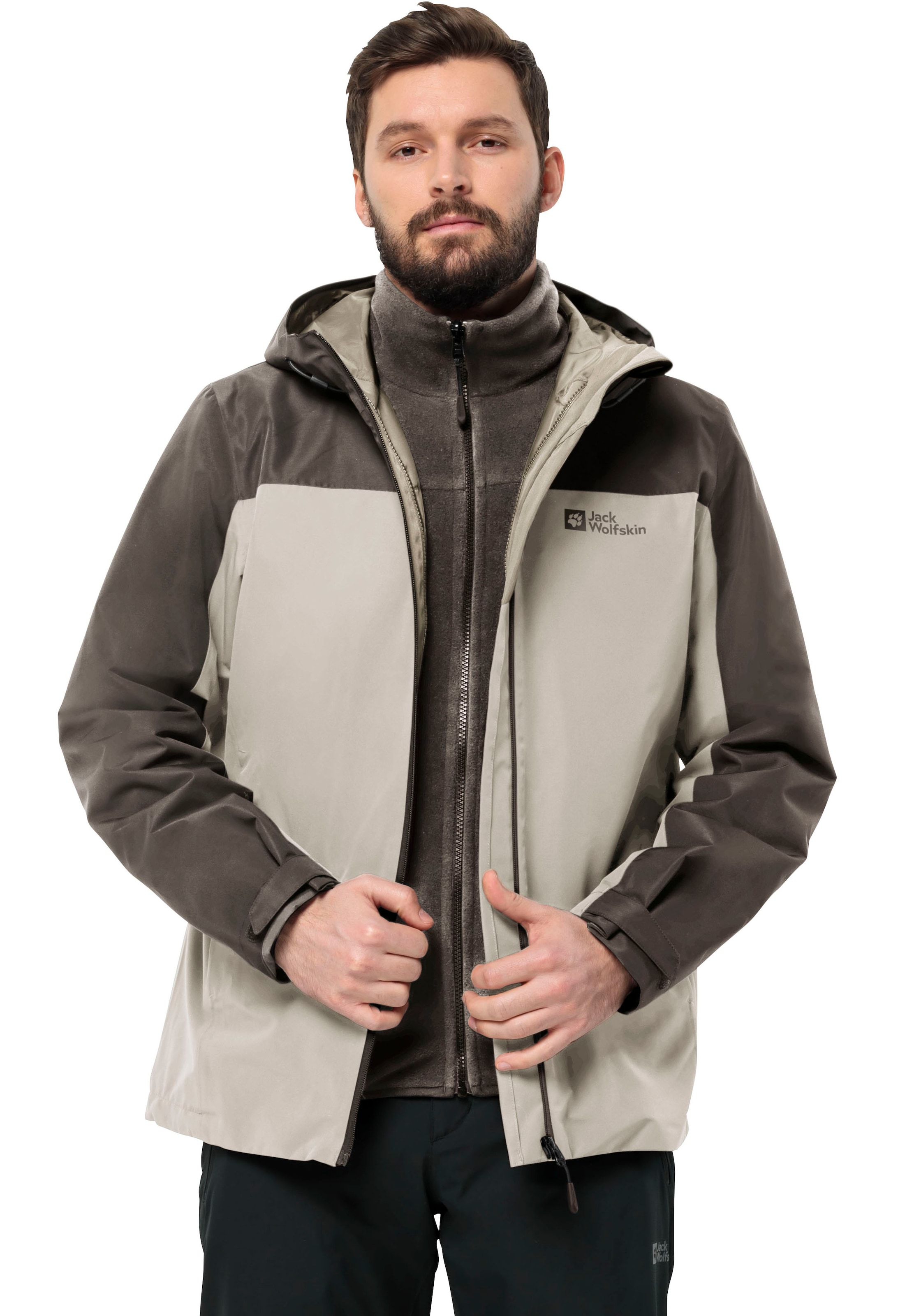 3-in-1-Funktionsjacke »TAUBENBERG 3IN1 JKT M«, mit Kapuze, mit wasserabweisenden...