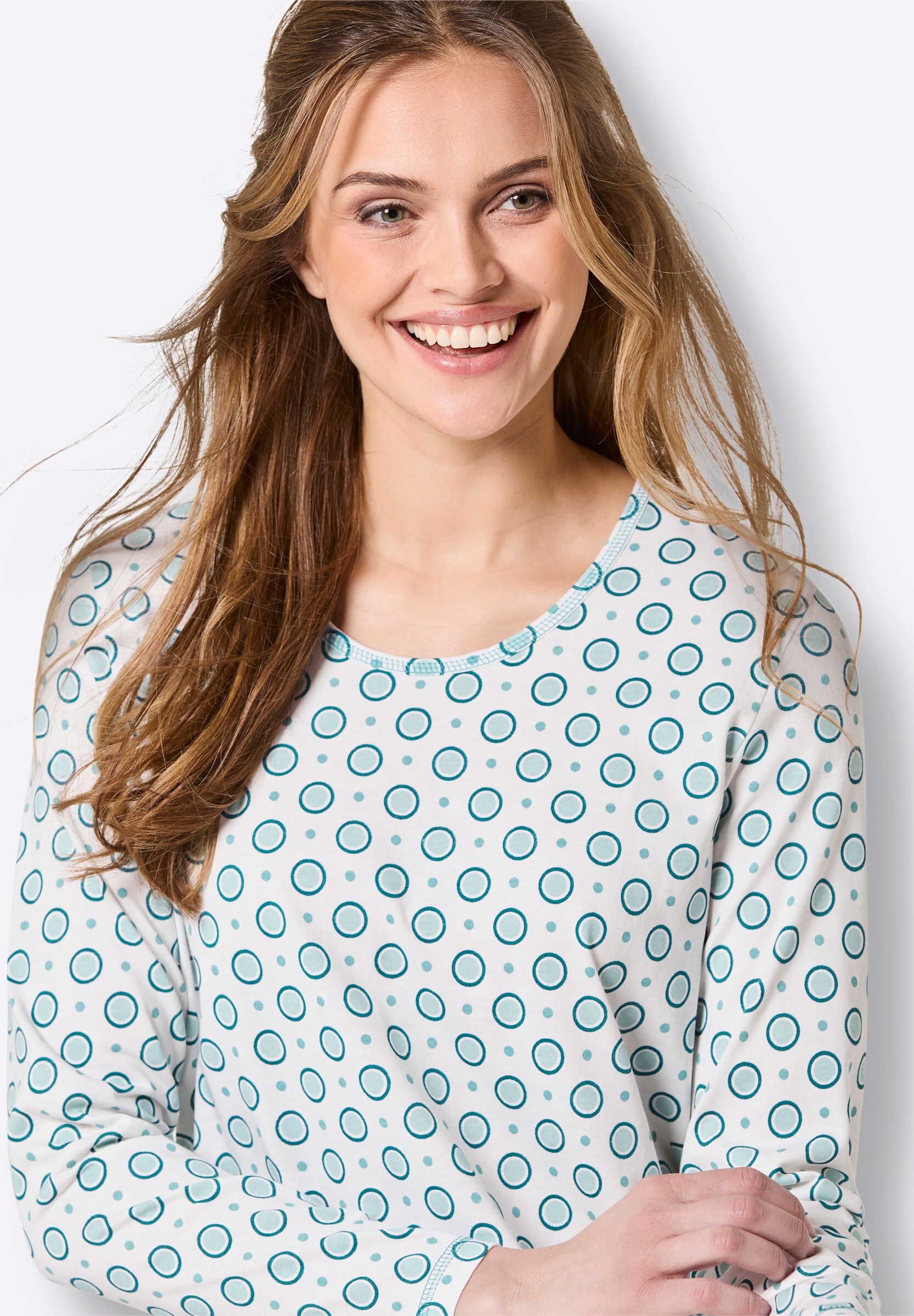Witt Pyjama »Sleepshirts Sleepshirts mit Punkten 2 Stück« 2 Stk.