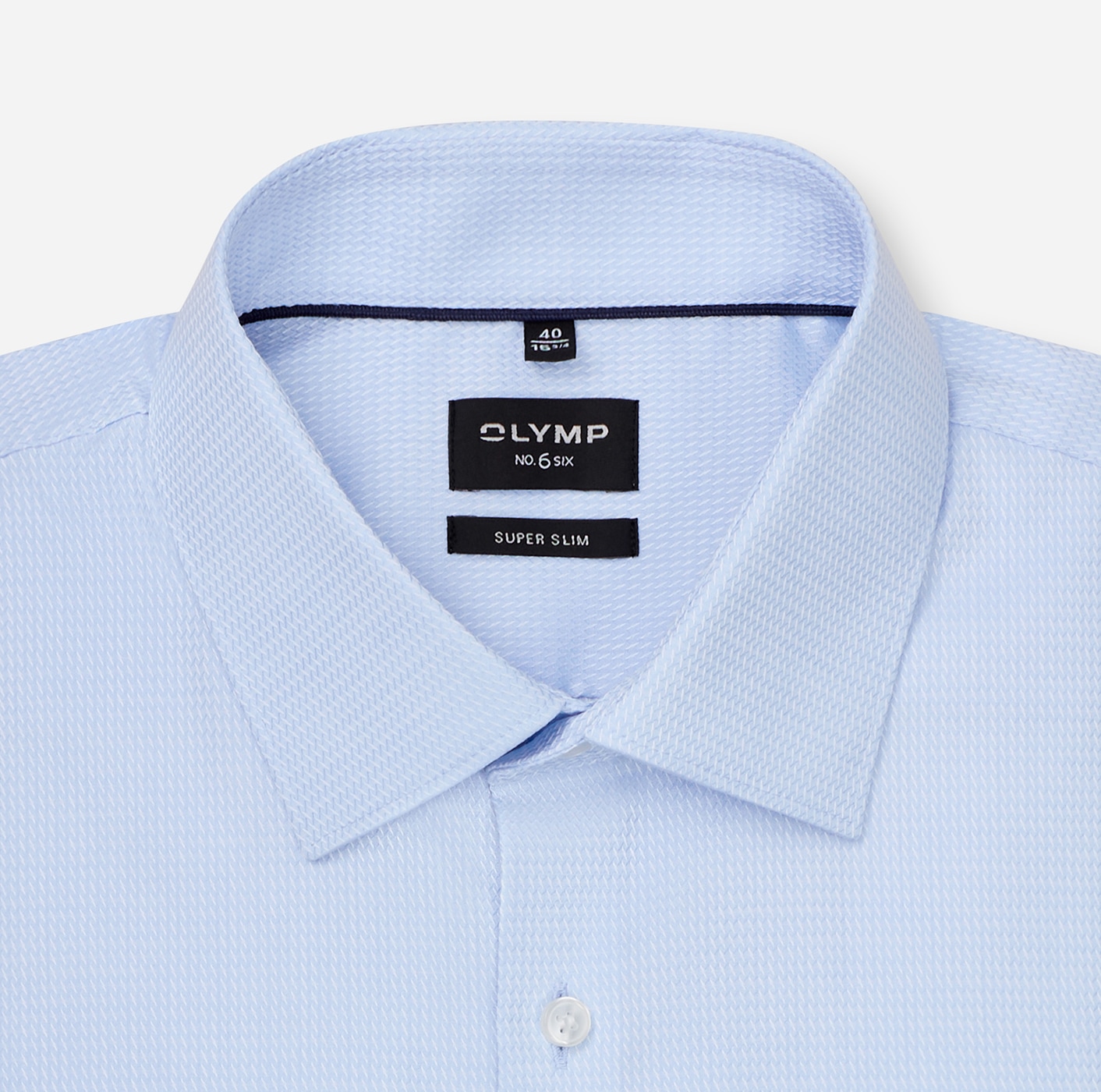 OLYMP Langarmhemd »No. Six« Businesshemd, Kentkragen, super slim fit