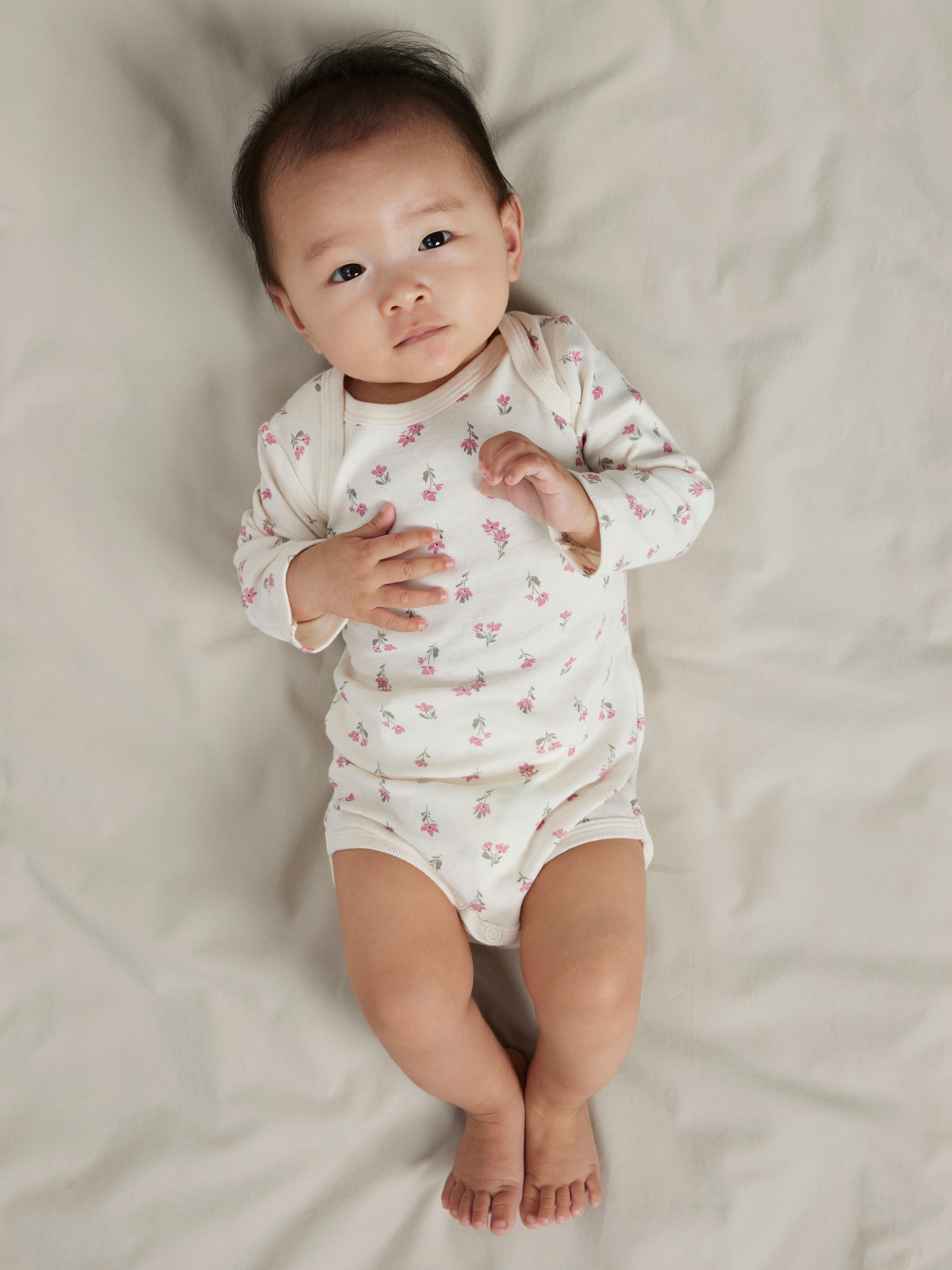 Name It Langarmbody »NBFBODY 3P LS FLOWER NOOS« Packung, 3 tlg.