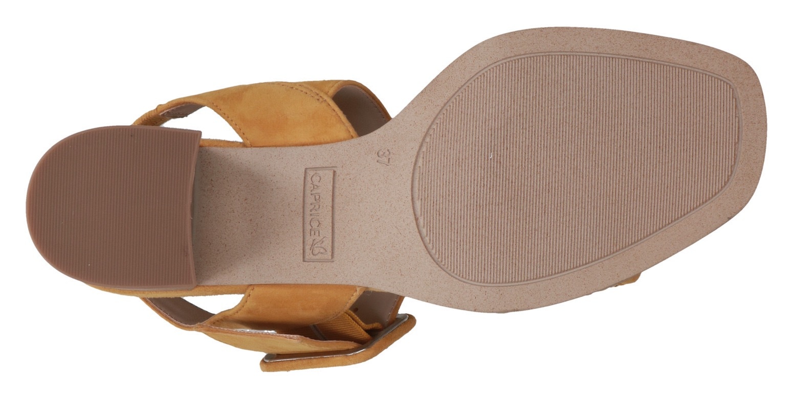 Caprice Sandalette, Sommerschuh, Sandale, Blockabsatz mit Schnallenverschluss