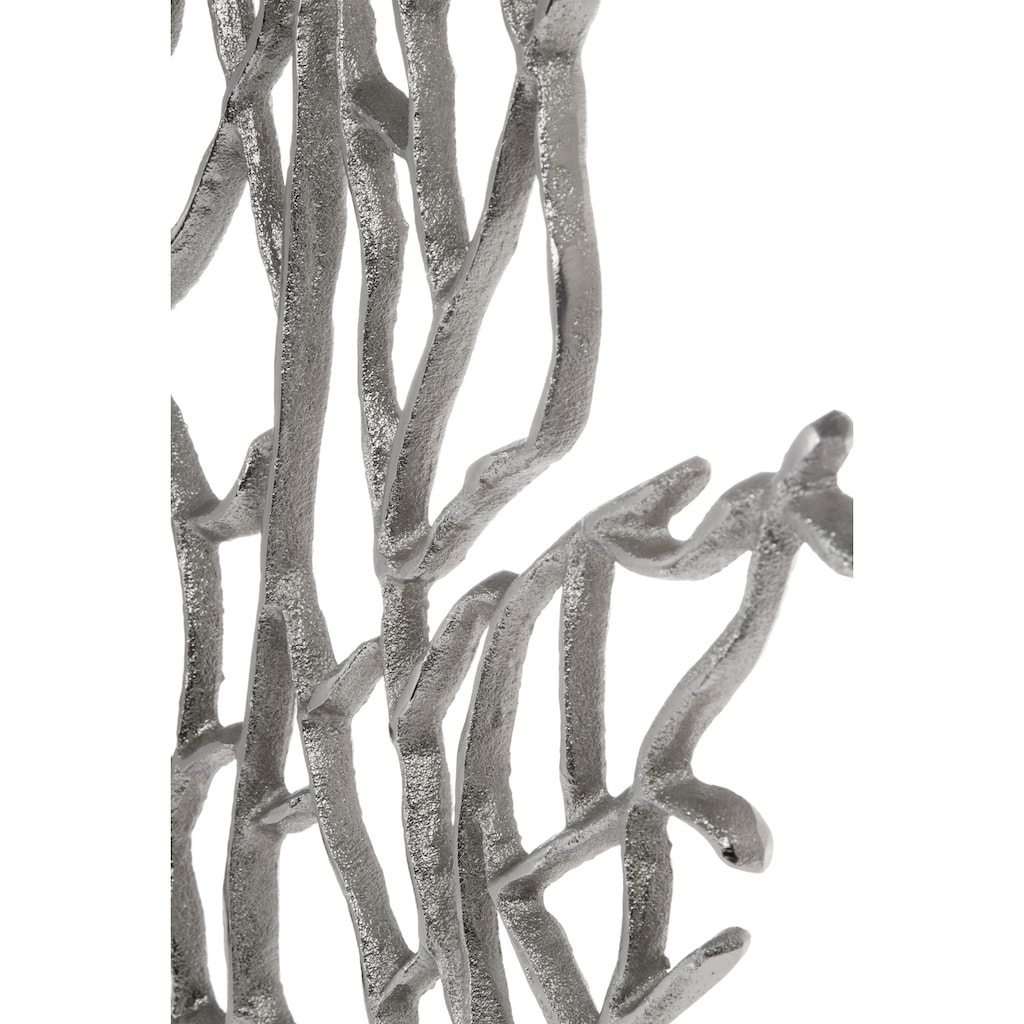 Myflair Möbel & Accessoires Dekoobjekt, Skulptur, silber, Höhe 43 cm, aus Metall, Koralle, Wohnzimmer