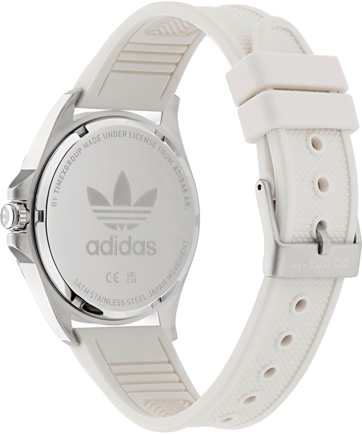 adidas Originals Quarzuhr »ORIGINALS ICONIC ONE«, Armbanduhr,Herrenuhr,Damenuhr,Silikonarmband,wasserabweisend bis 5 bar