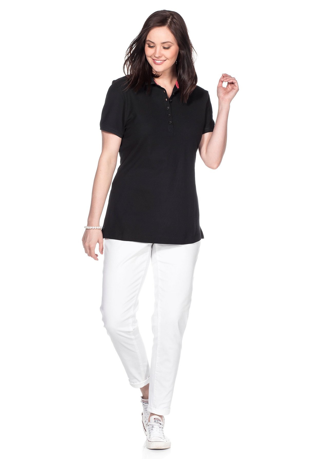 Sheego T-Shirt »Poloshirt«
