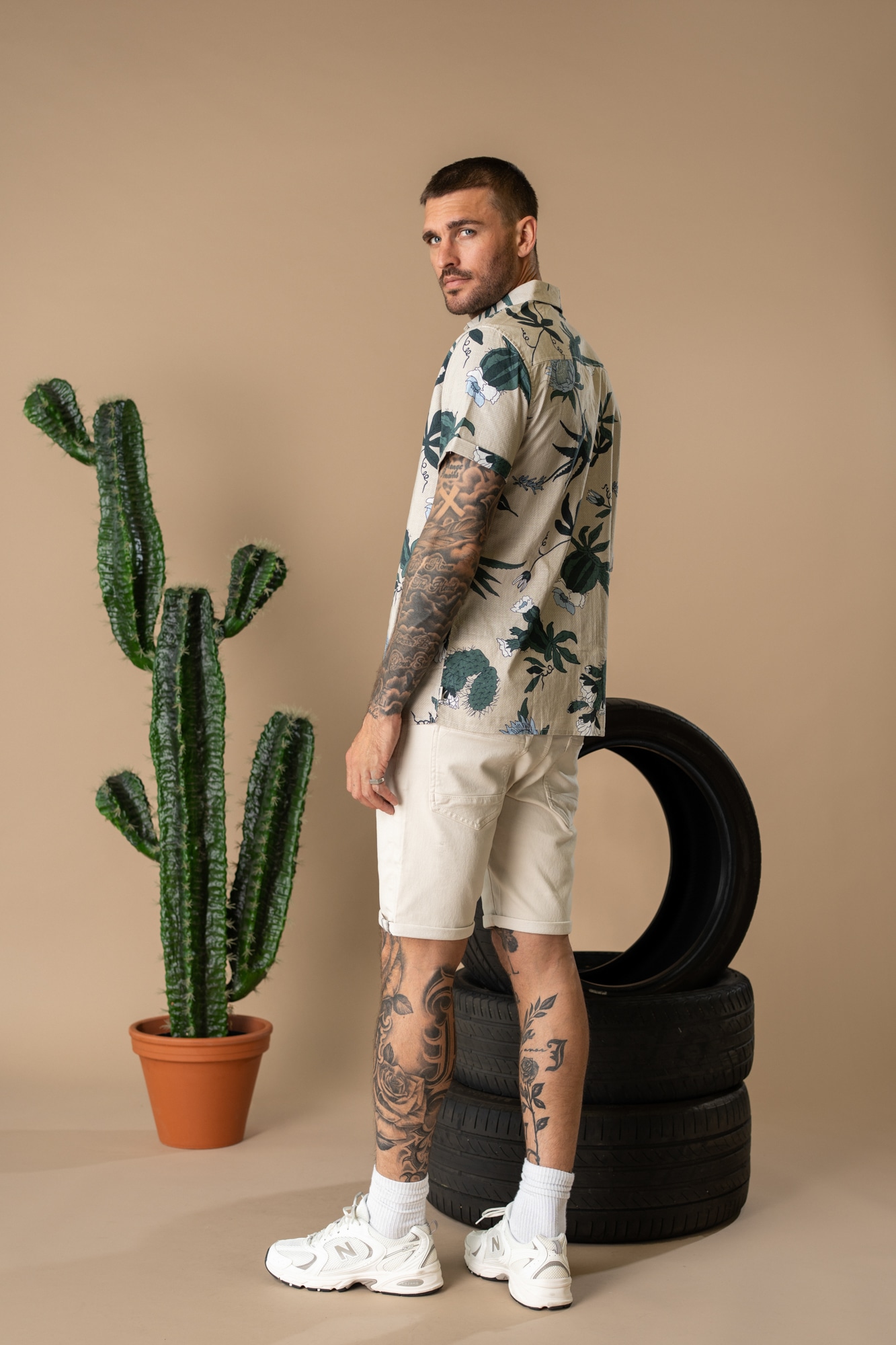 Petrol Industries Kurzarmhemd »Men Shirt Short Sleeve AOP« mit All-Over Print