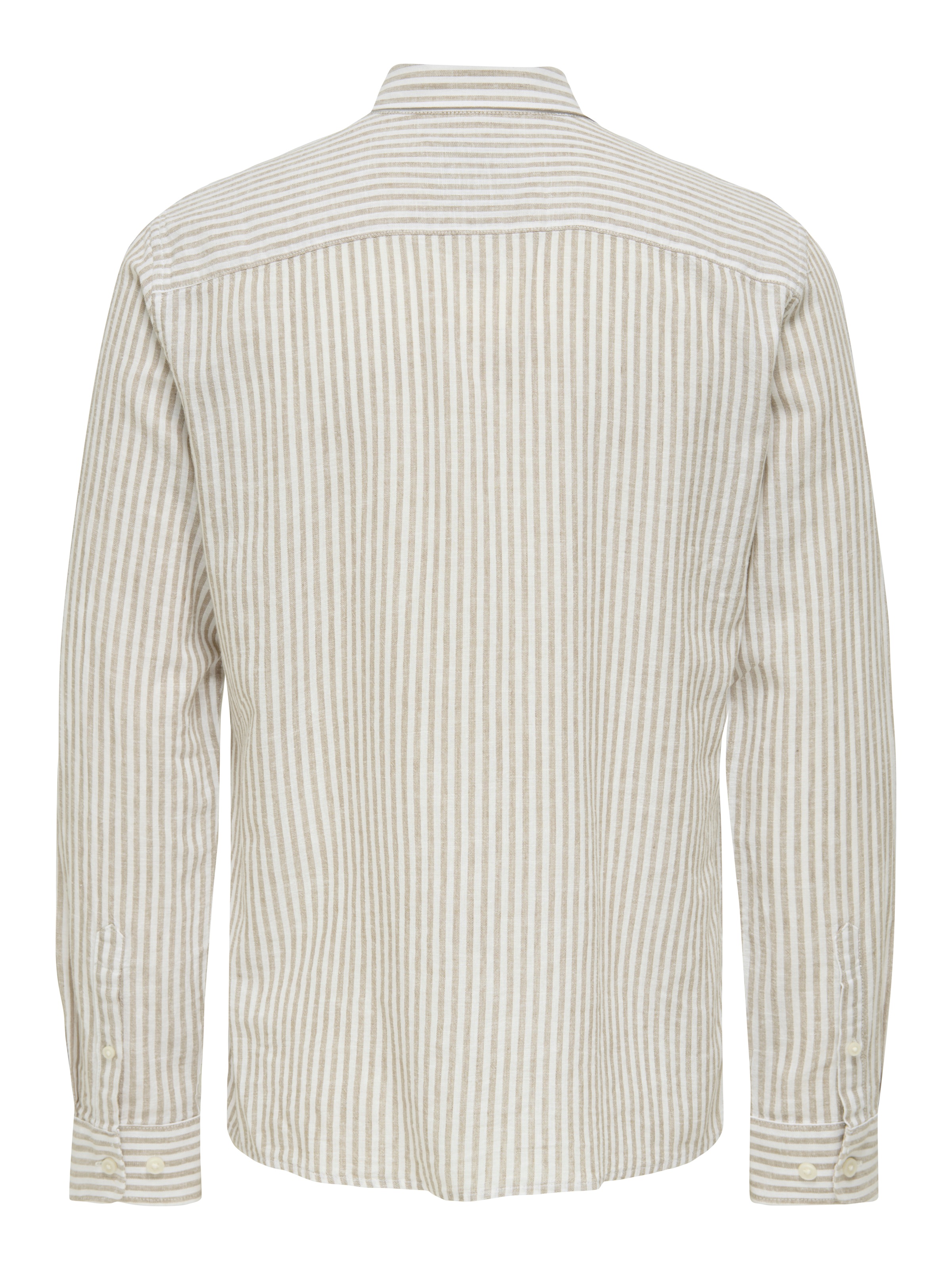 ONLY & SONS Kurzarmhemd »ONSCAIDEN LS STRIPE LINEN SHIRT 660 NOOS«